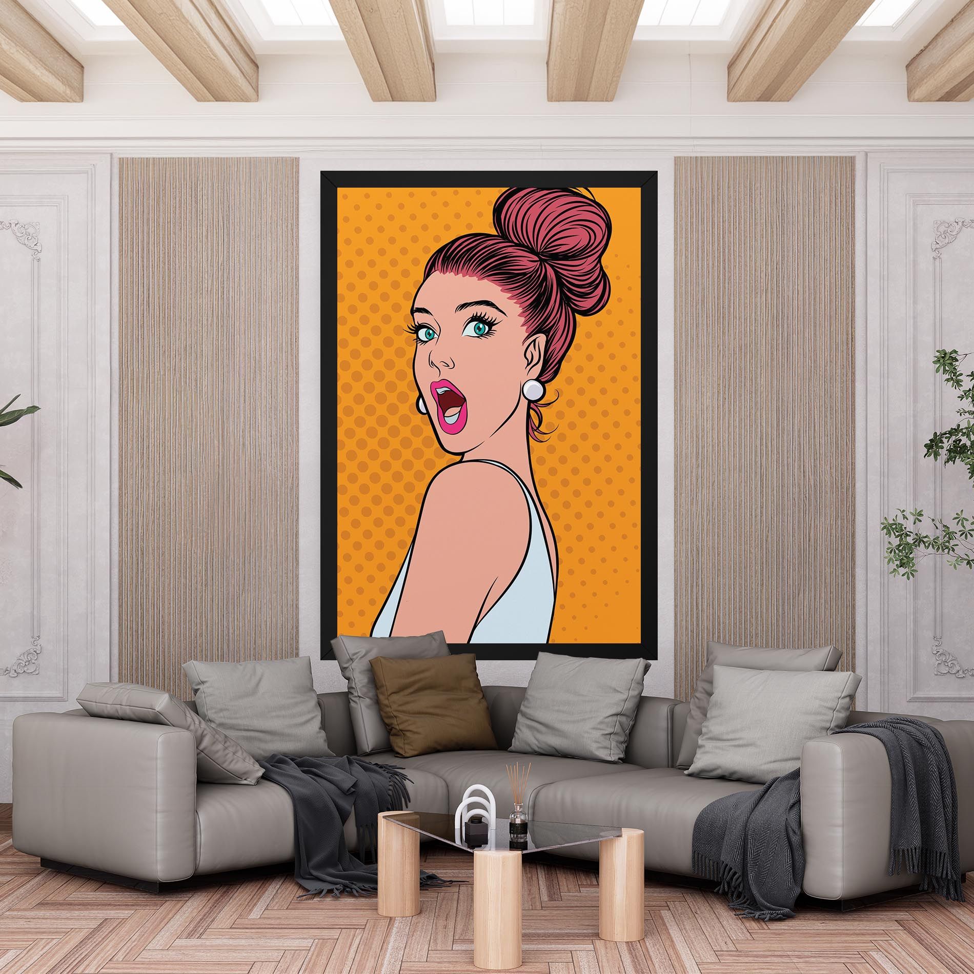 Pop Comic Lady mockup 6