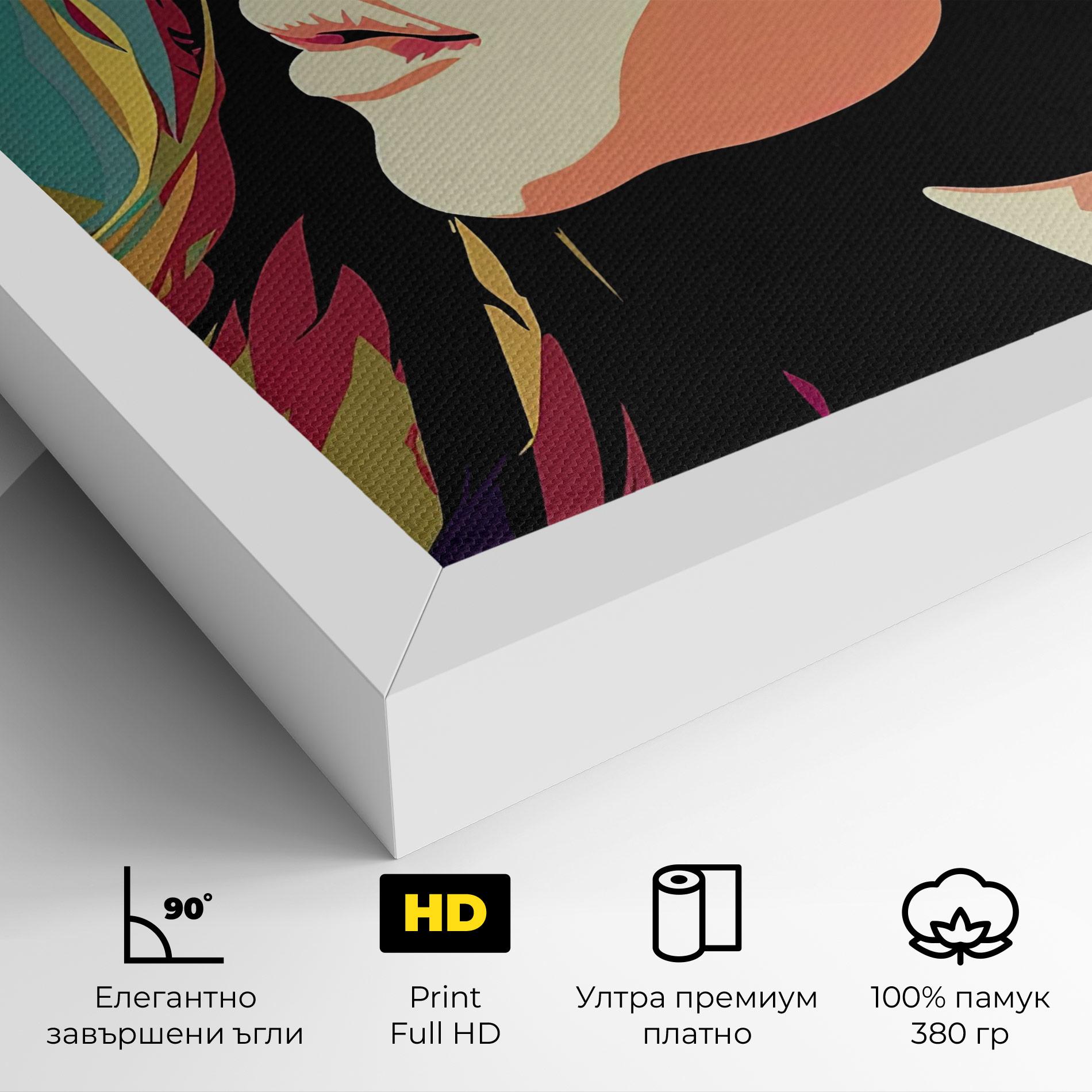 Картина на платно Cream Pop Art mockup 4
