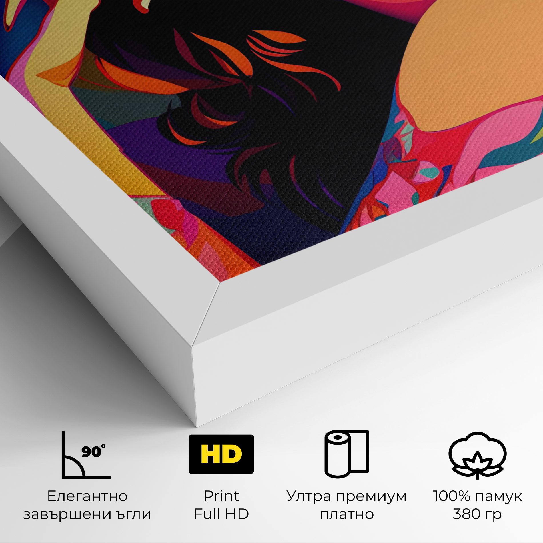 Картина на платно Pop Color Mix mockup 4