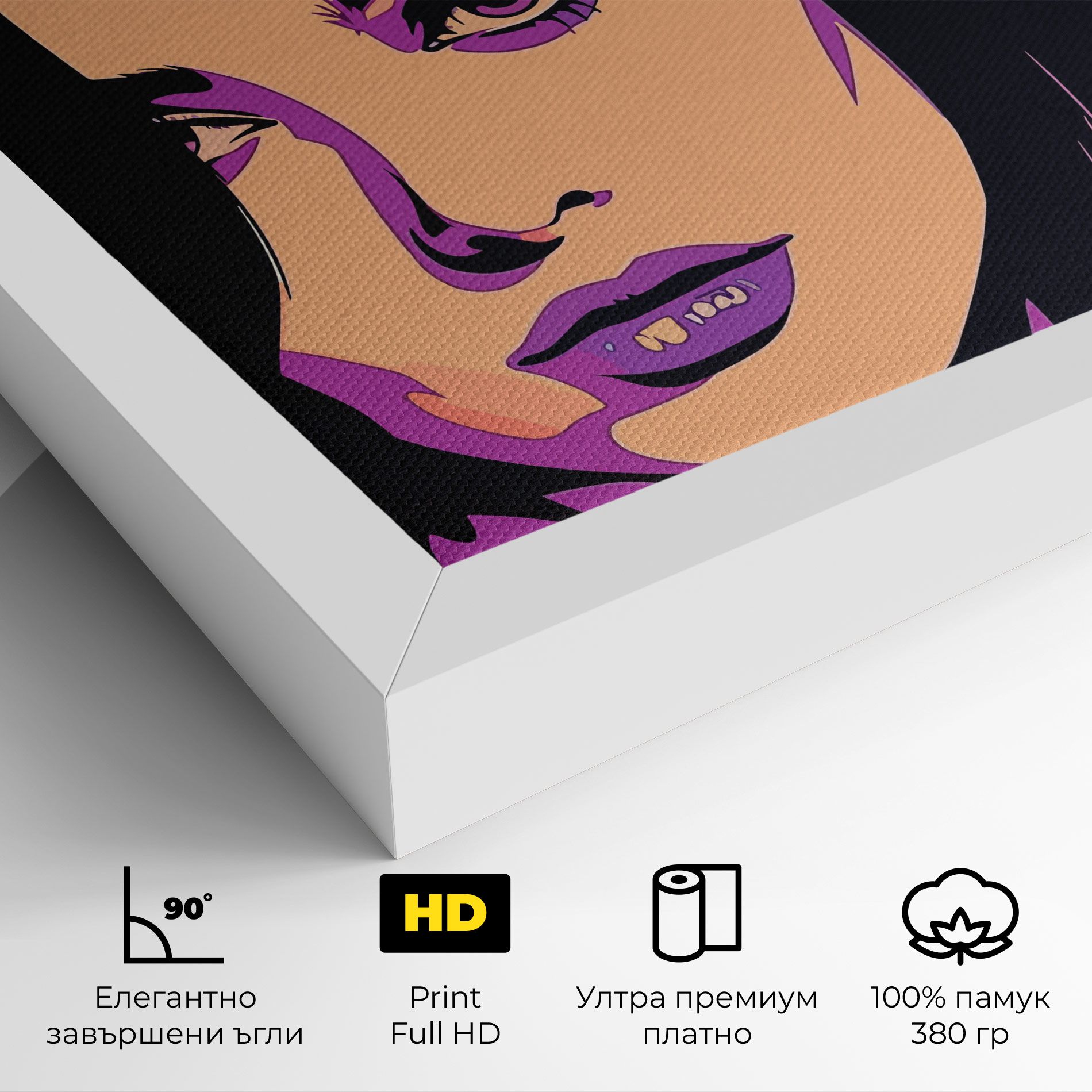Pop Purple Woman mockup 4