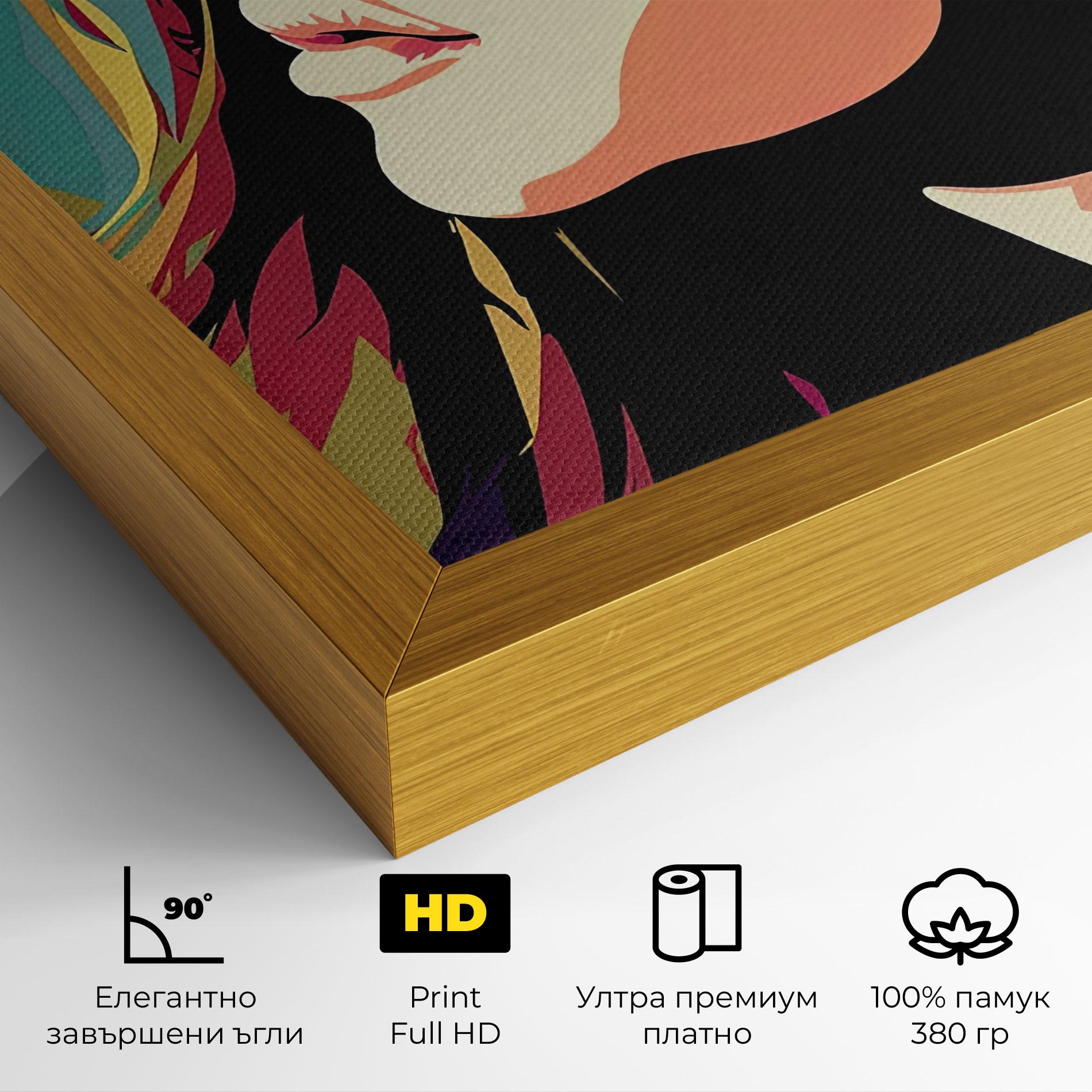 Картина на платно Cream Pop Art mockup 4