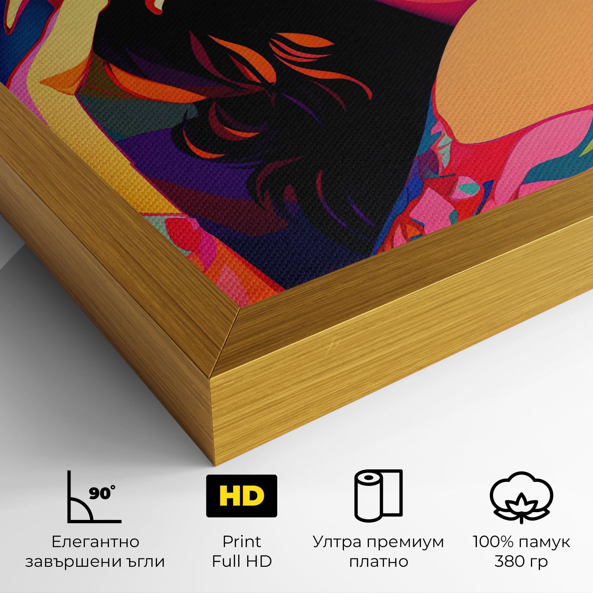 Картина на платно Pop Color Mix mockup 4