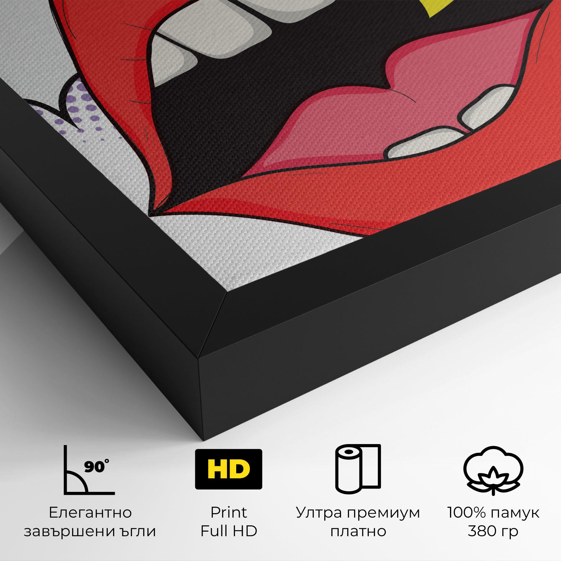 Картина на платно Boom Pop Art mockup 4
