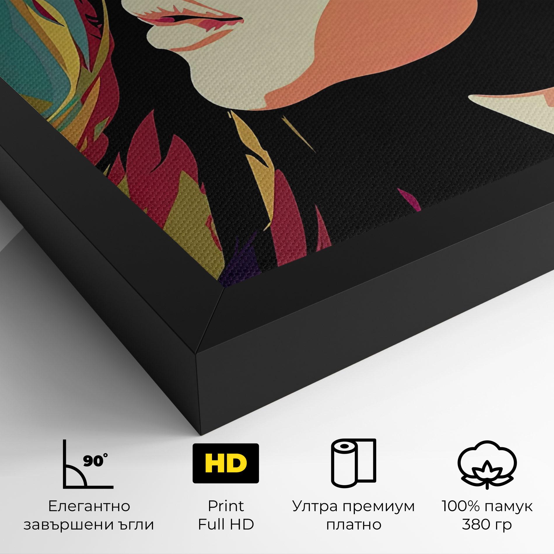 Картина на платно Cream Pop Art mockup 4