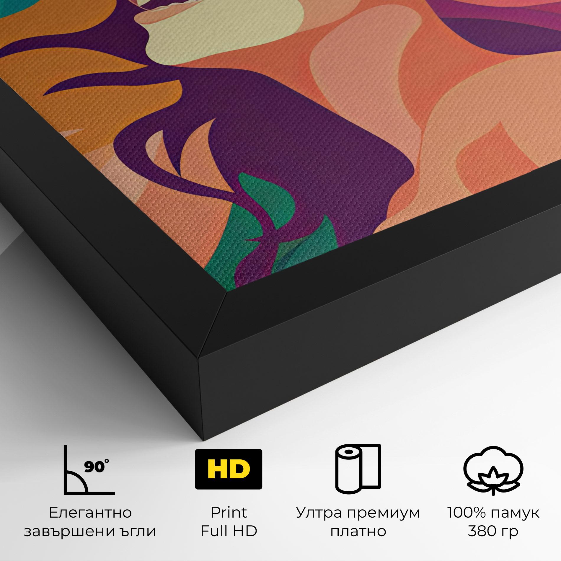 Картина на платно Pink Pop Hair mockup 4