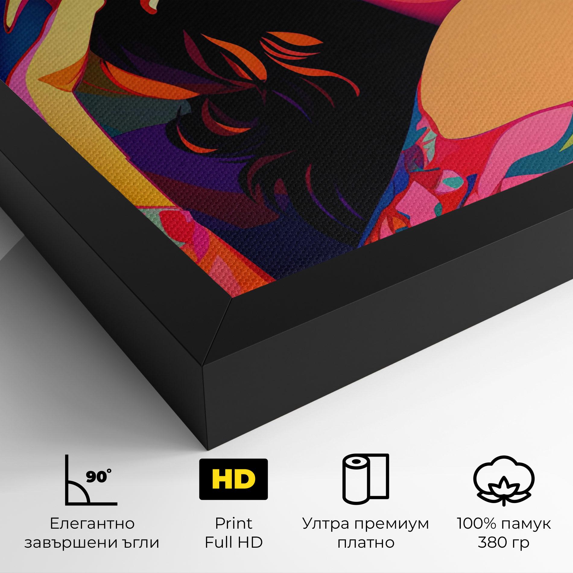 Картина на платно Pop Color Mix mockup 4