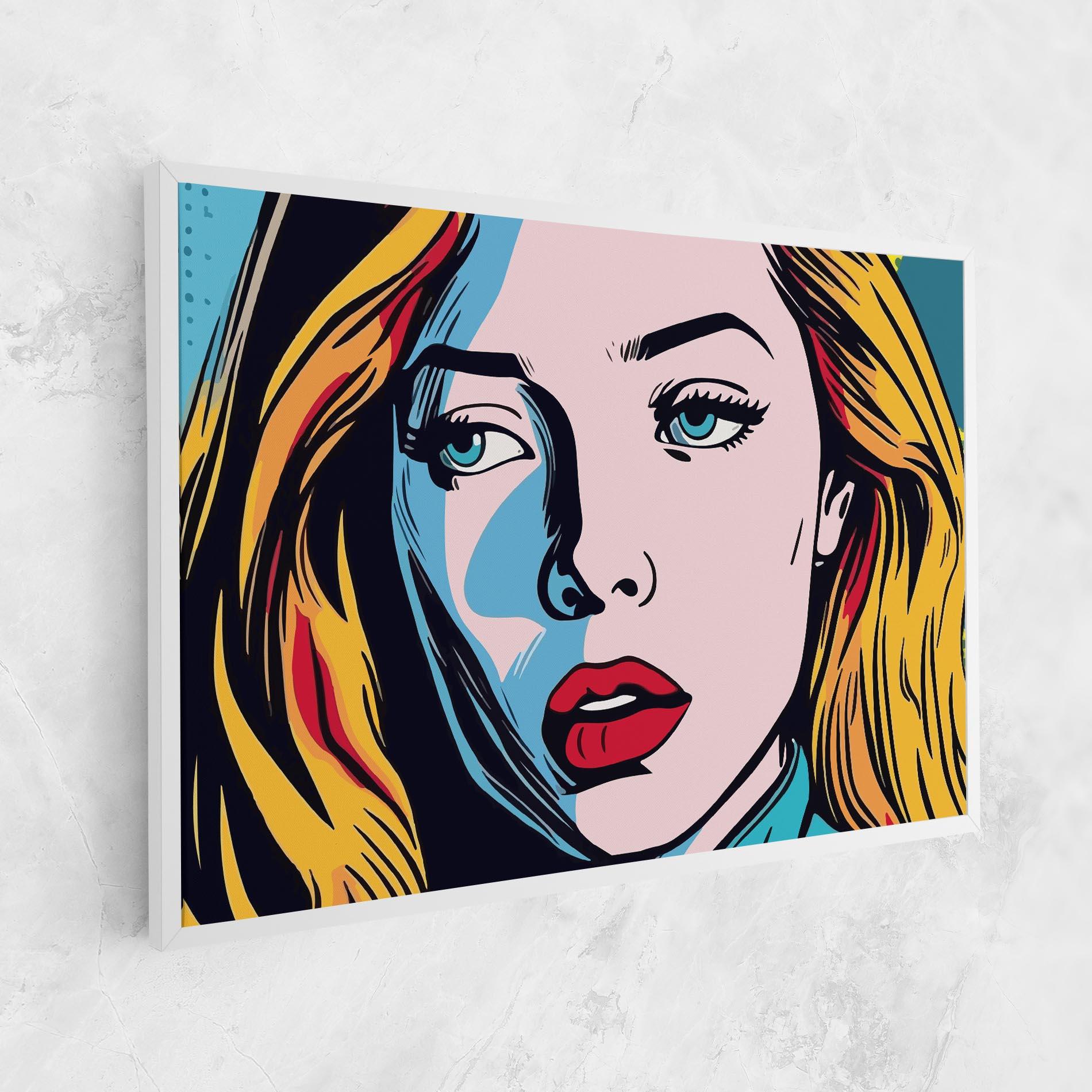 Картина на платно Pop Woman Art mockup 1