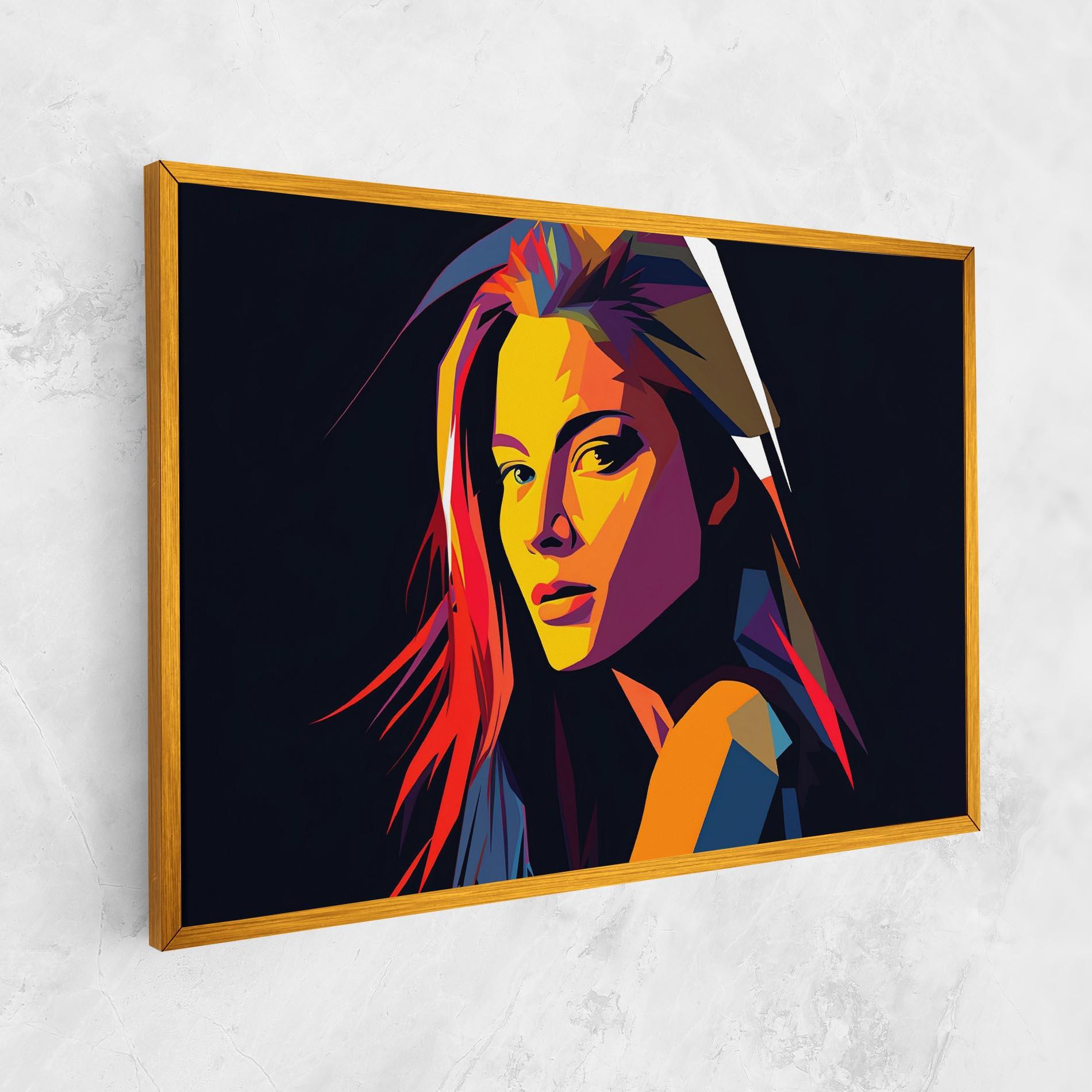 Картина на платно Orange Pop Light mockup 1