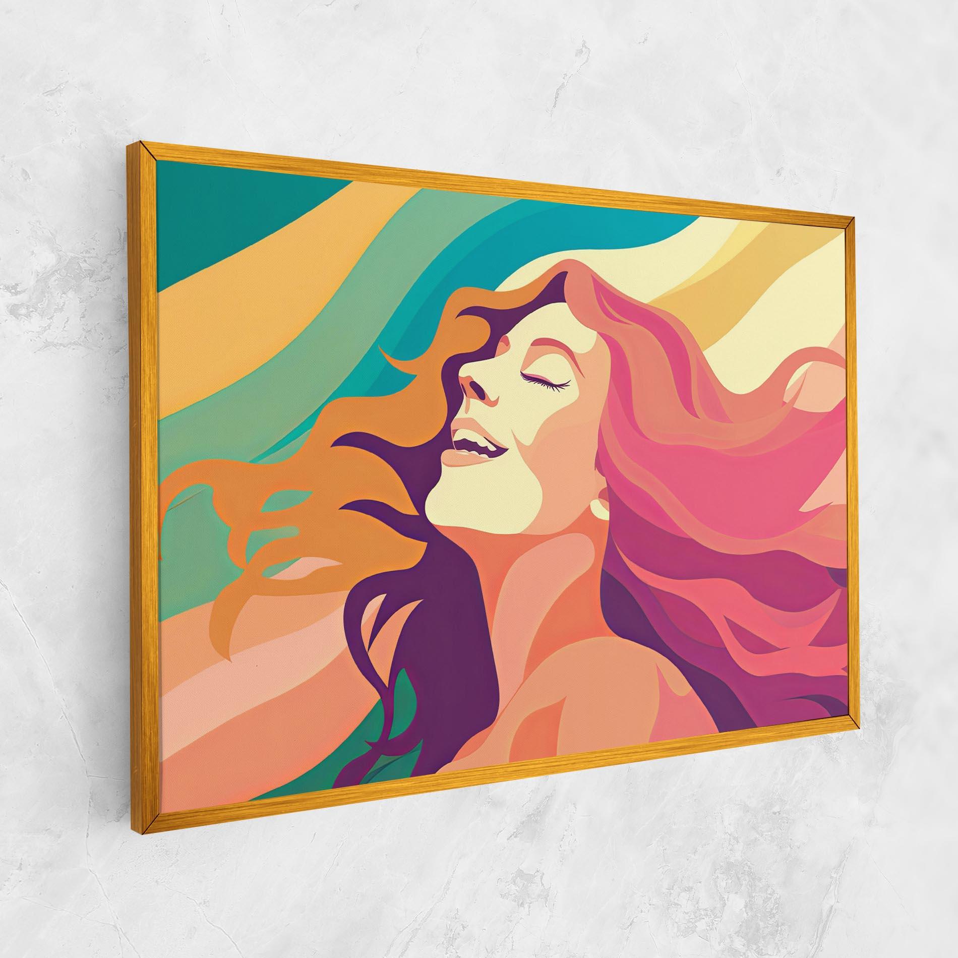 Картина на платно Pink Pop Hair mockup 1