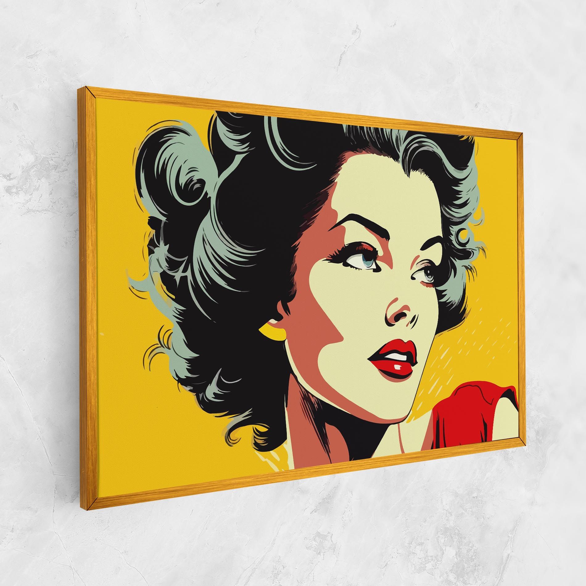 Pop Art Pretty Lady mockup 1