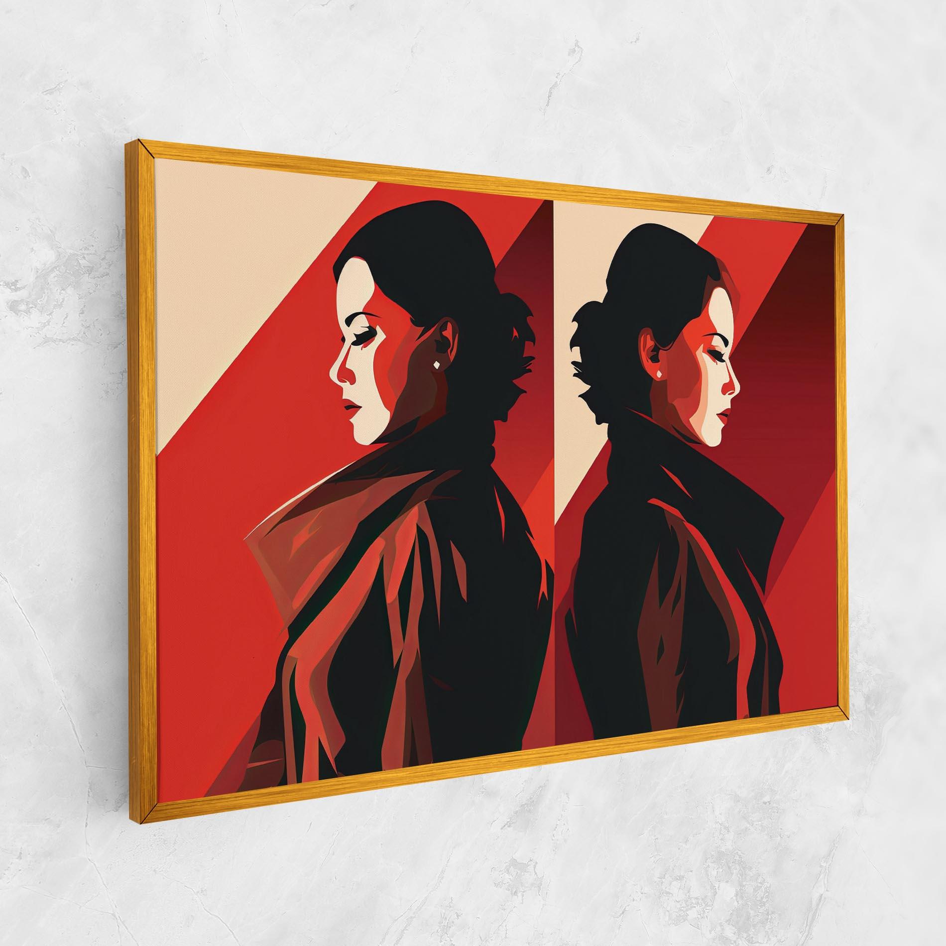 Картина на платно Pop Outfit Lady mockup 1