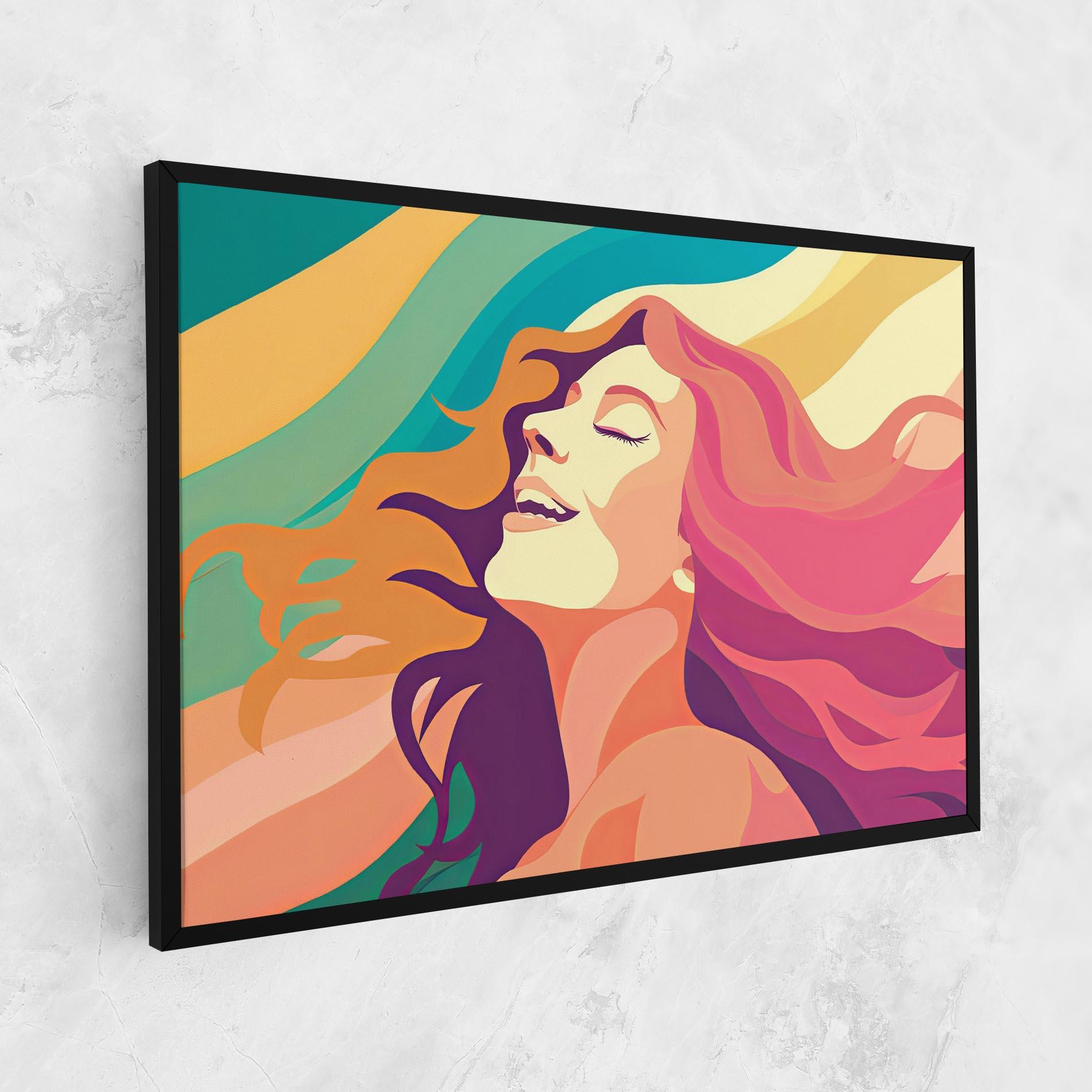 Картина на платно Pink Pop Hair mockup 1