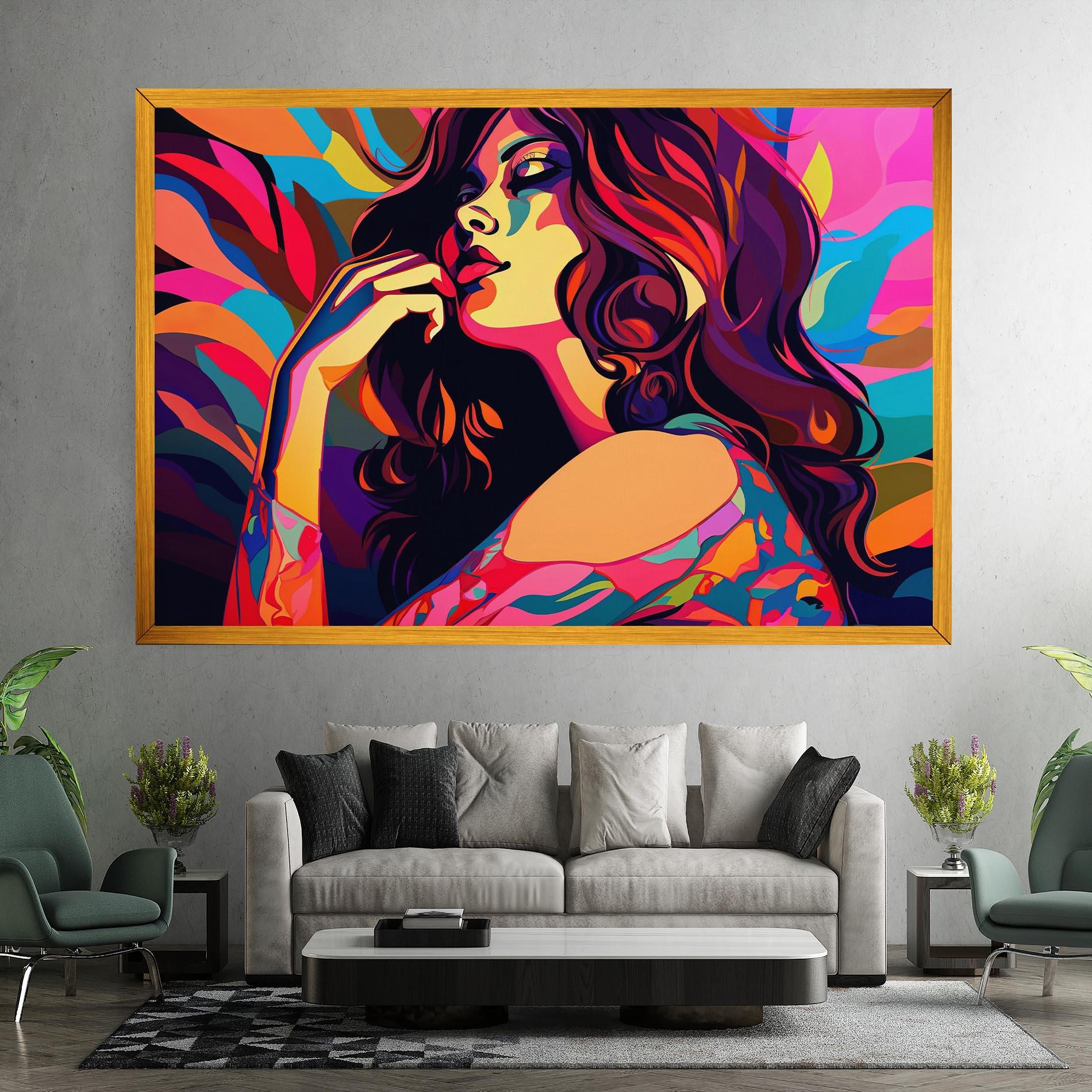 Картина на платно Pop Color Mix mockup 7