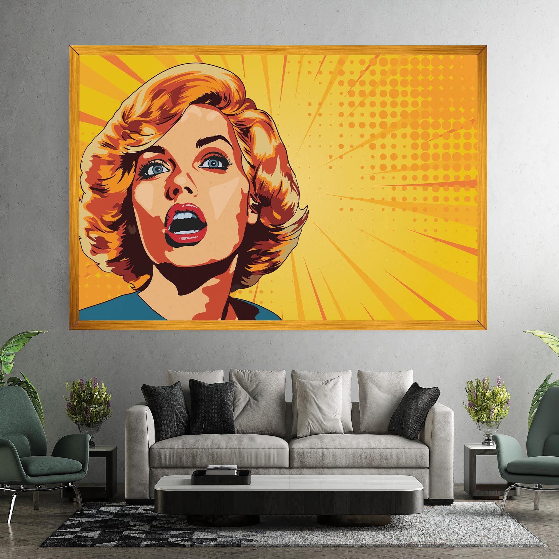 Surprised Blonde Lady mockup 7