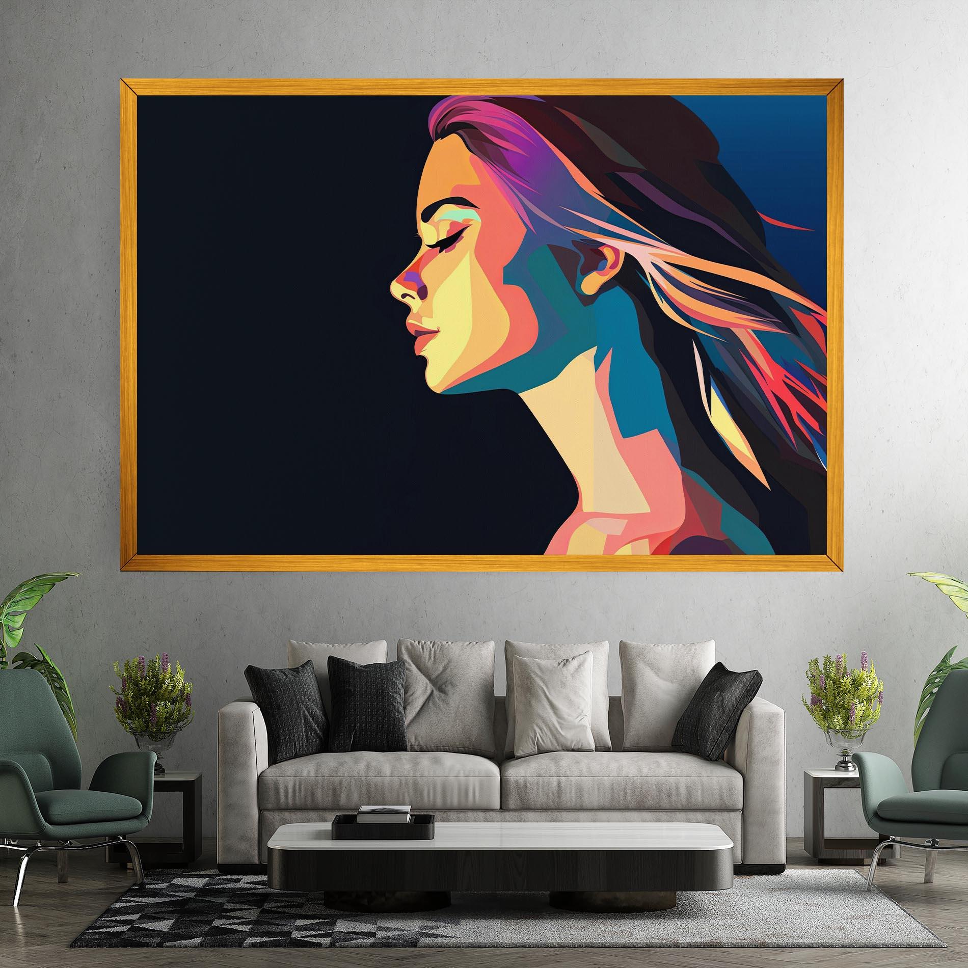 Картина на платно Worm Pop Light mockup 7