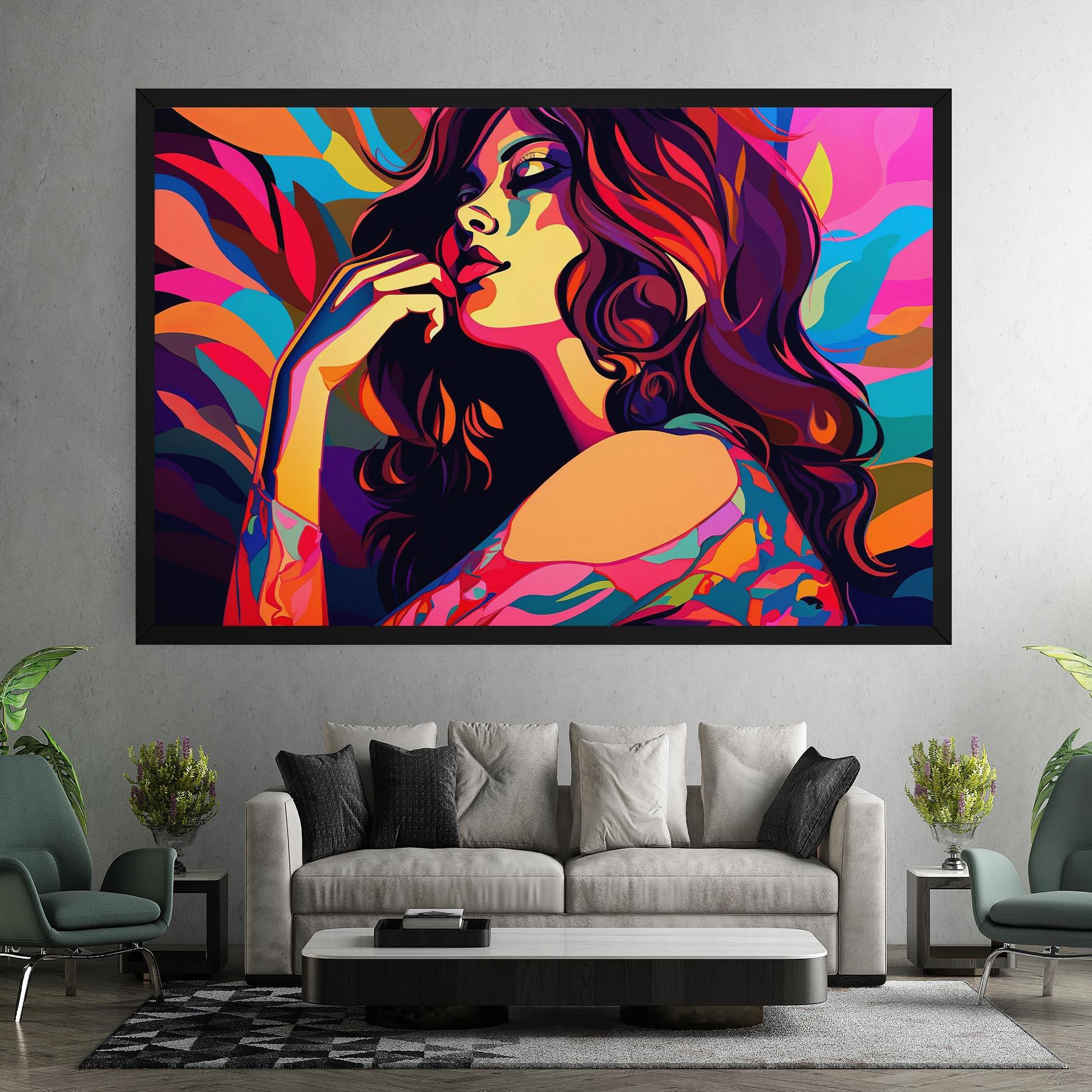 Картина на платно Pop Color Mix mockup 7