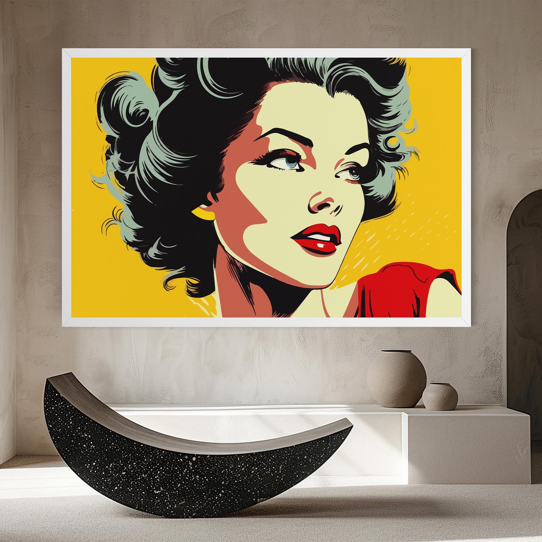 Pop Art Pretty Lady mockup 8