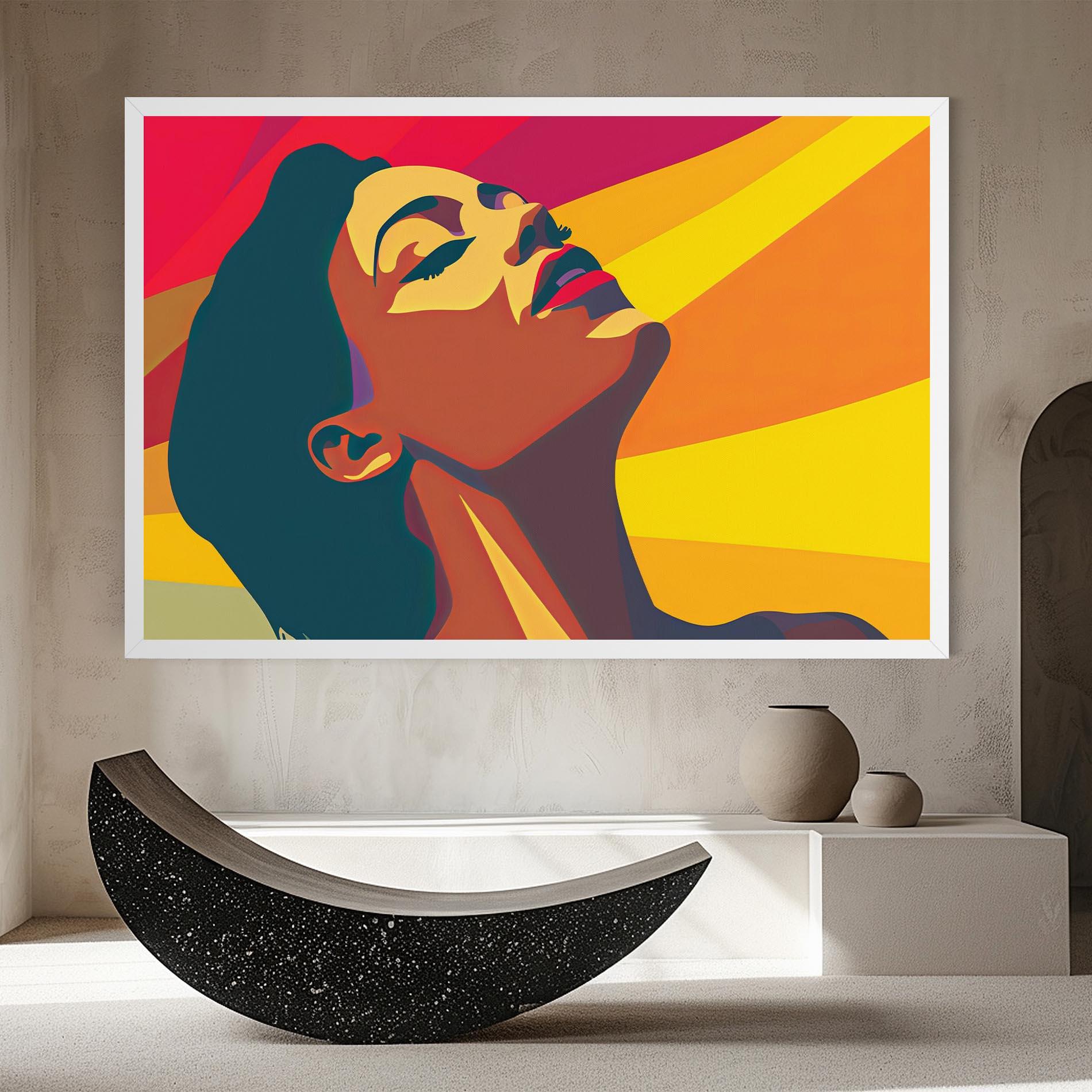 Картина на платно Pop Female Color mockup 8