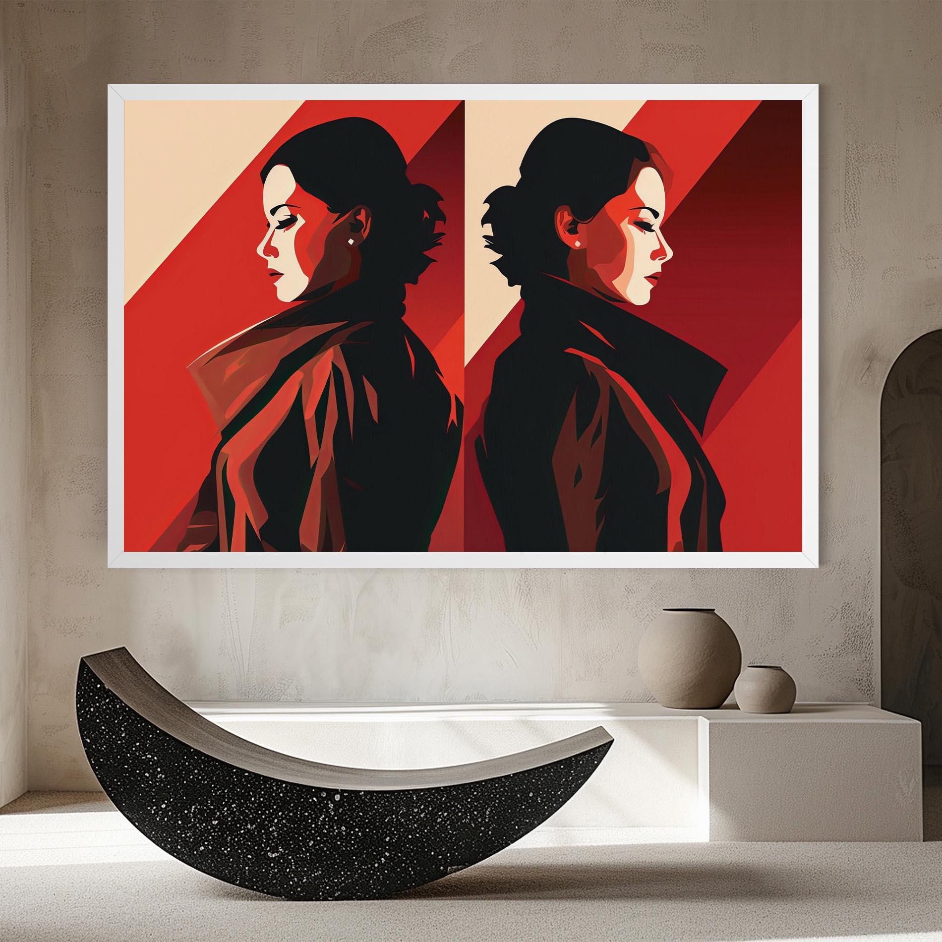 Картина на платно Pop Outfit Lady mockup 8