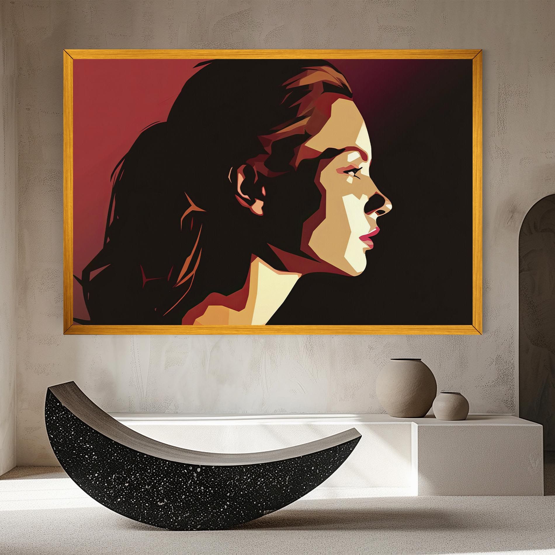 Cream Red Pop Art mockup 8