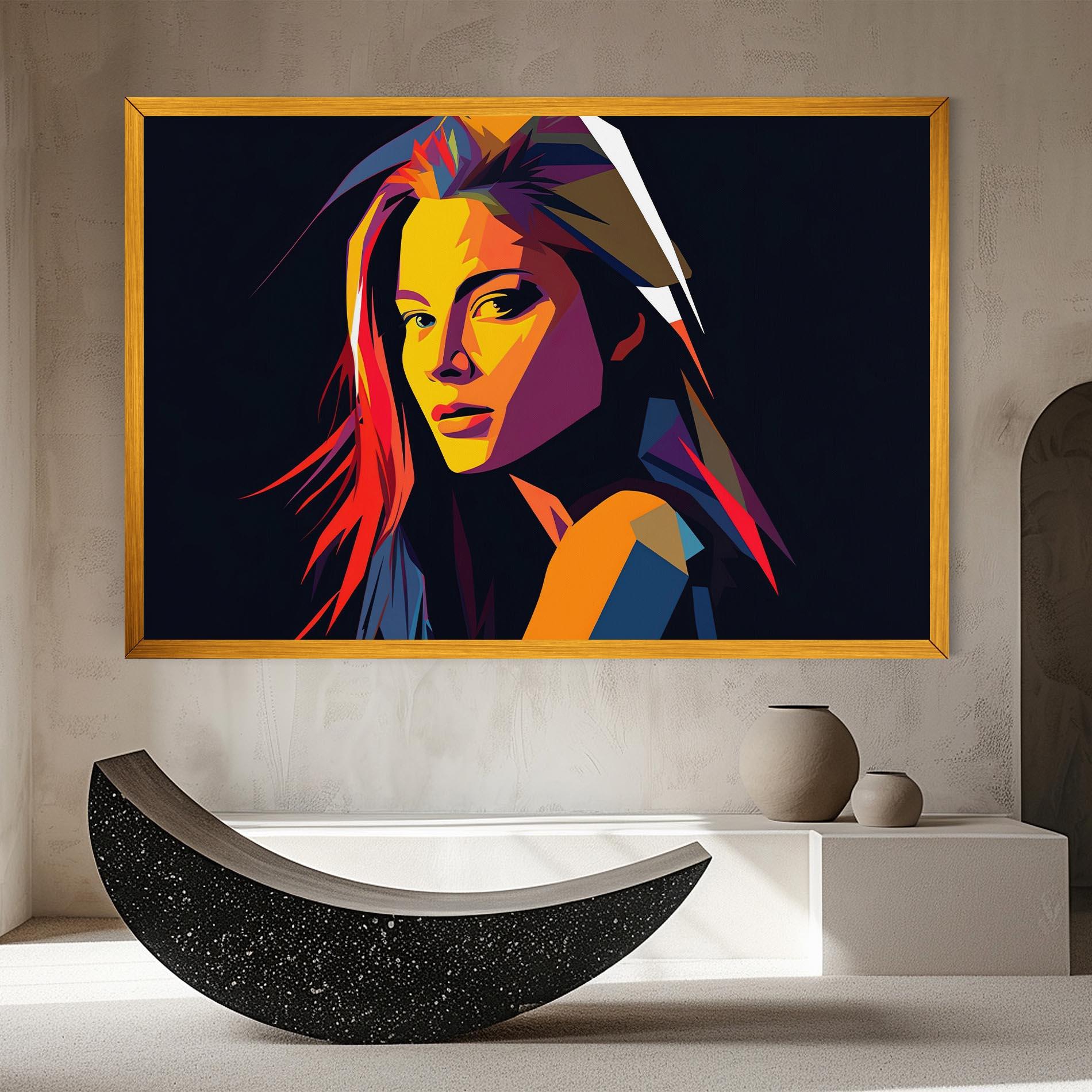 Картина на платно Orange Pop Light mockup 8