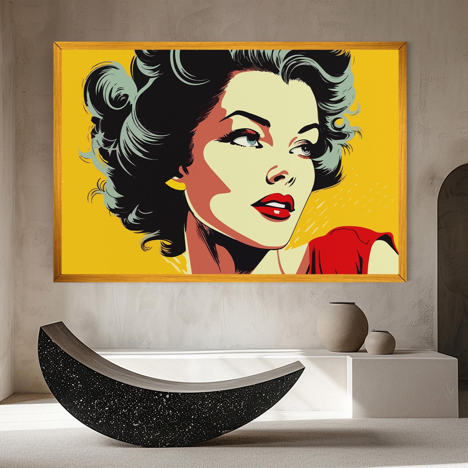 Pop Art Pretty Lady mockup 8