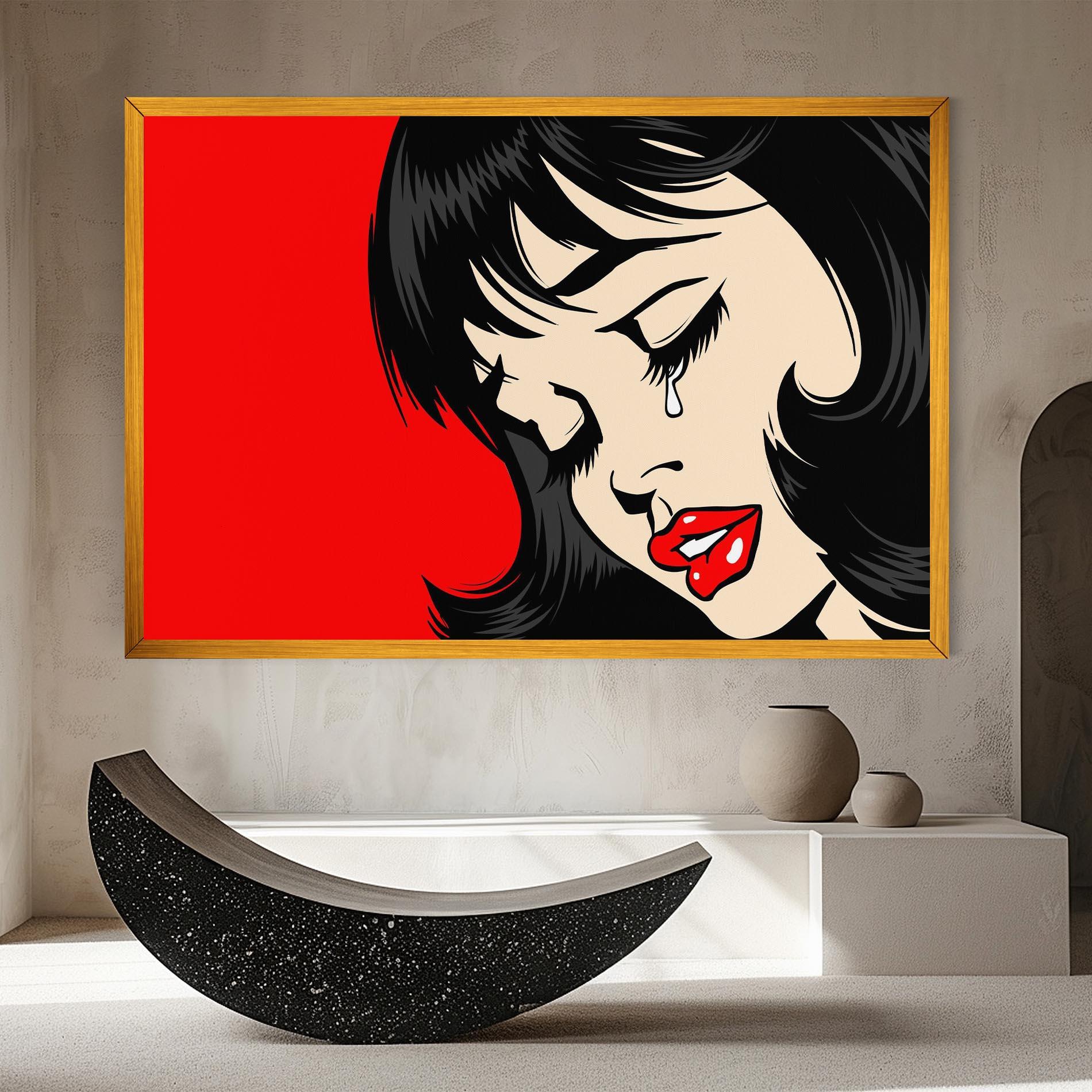 Картина на платно Pop Crying mockup 8