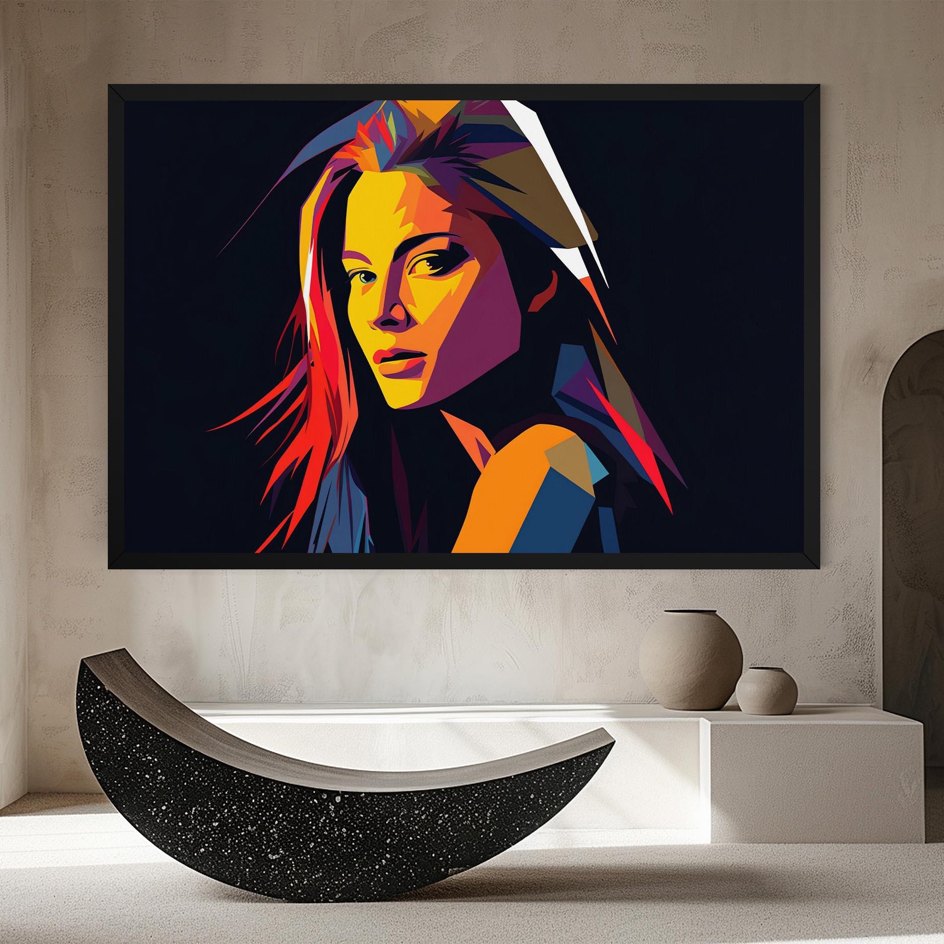 Картина на платно Orange Pop Light mockup 8