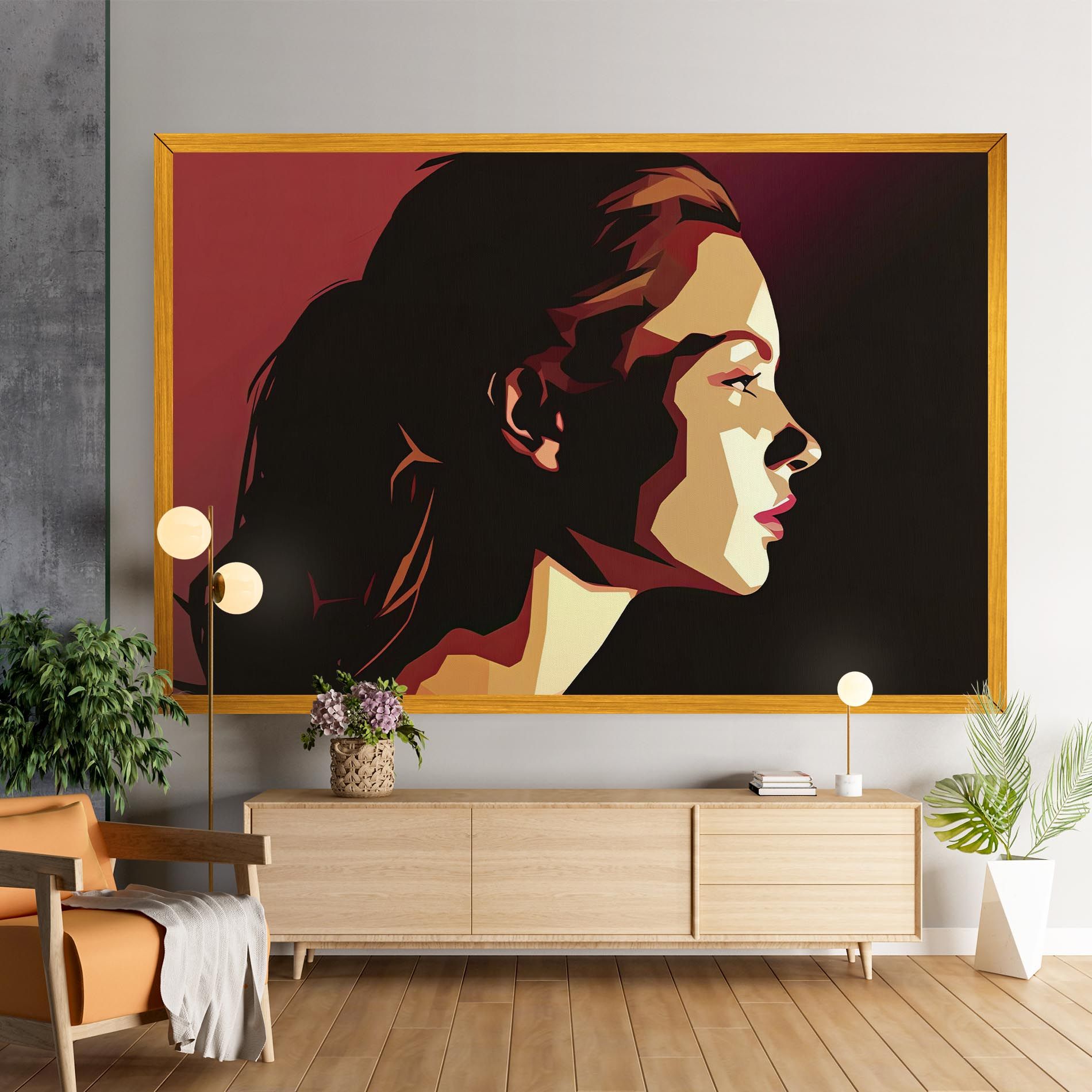 Cream Red Pop Art mockup 9