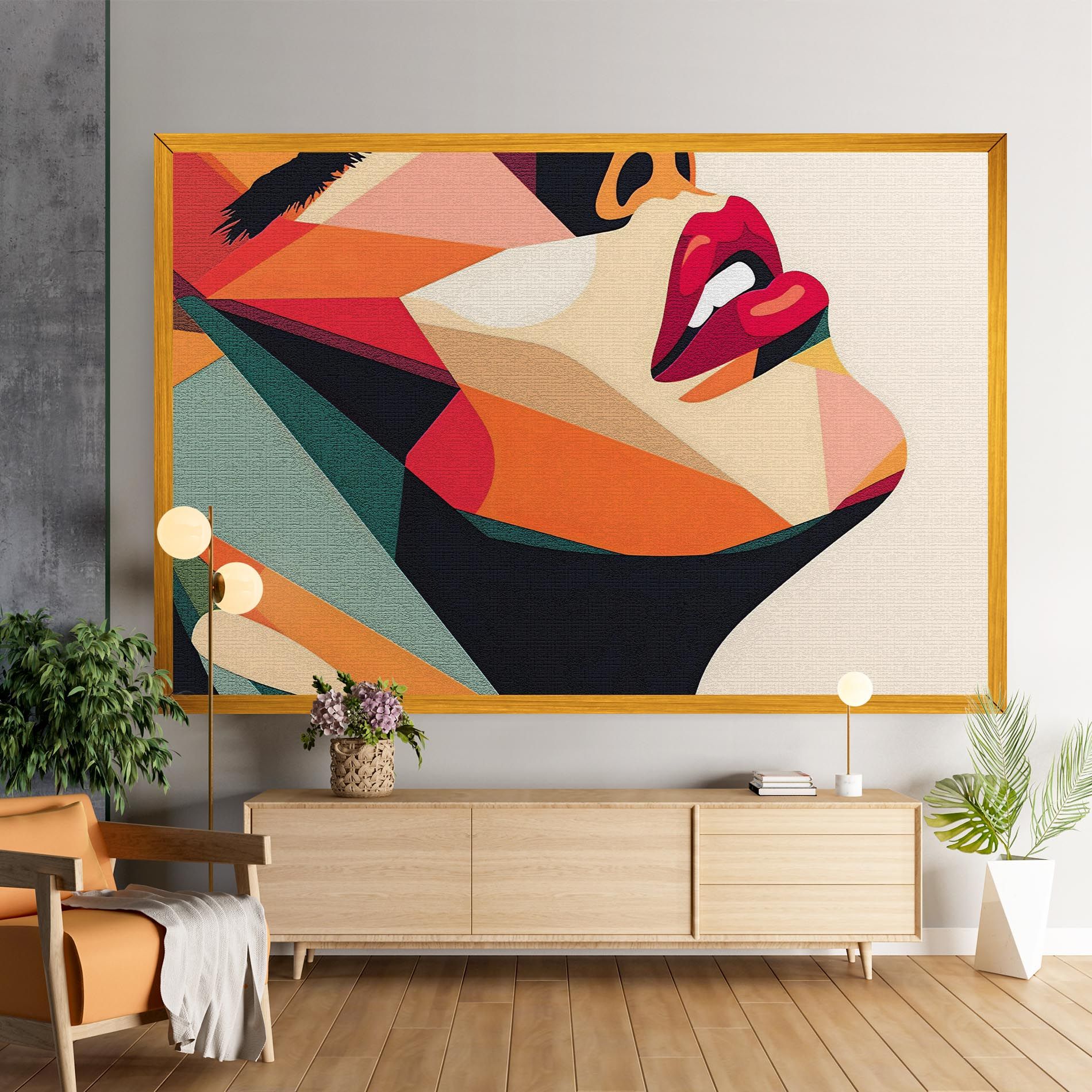 Pop Art Lips mockup 9
