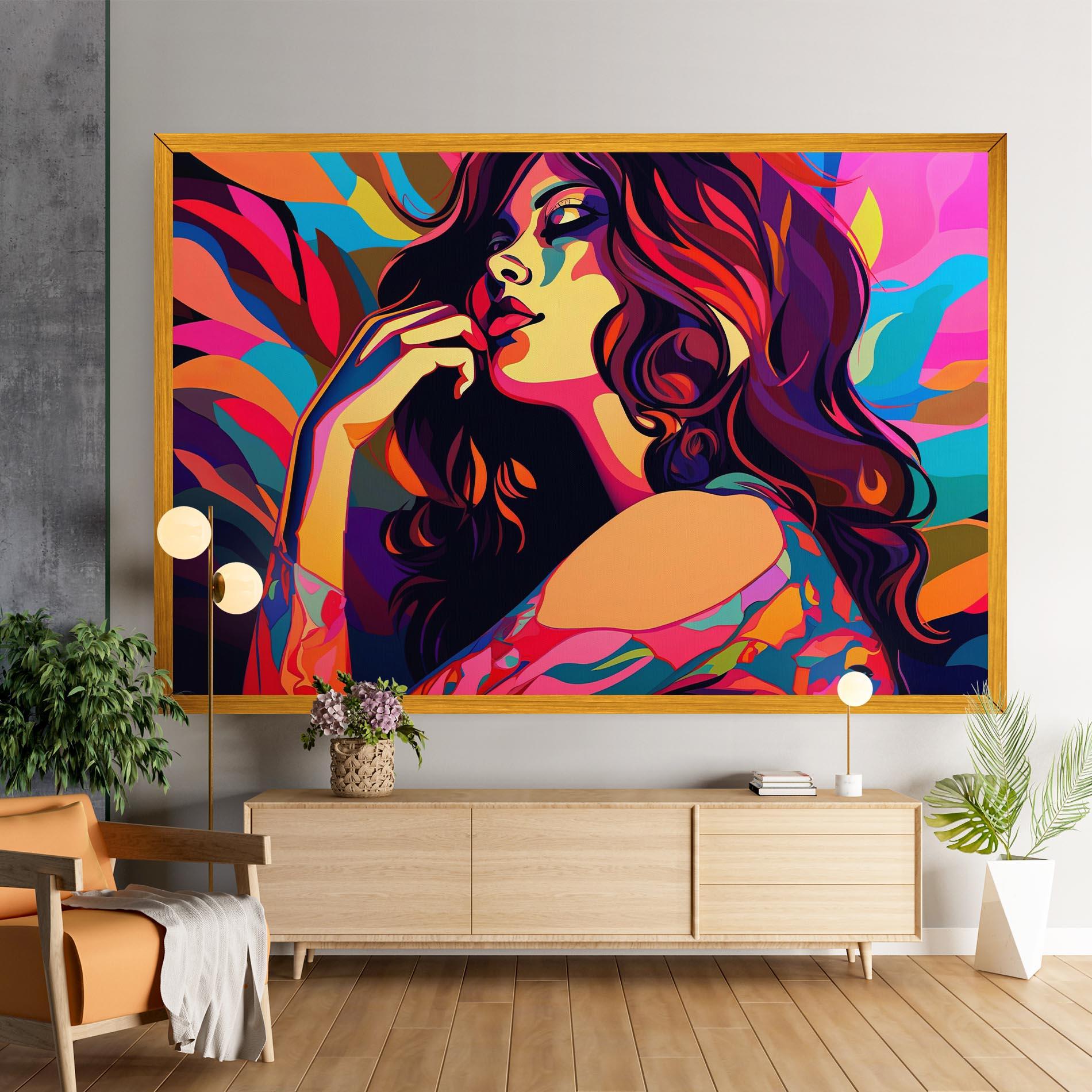 Картина на платно Pop Color Mix mockup 9