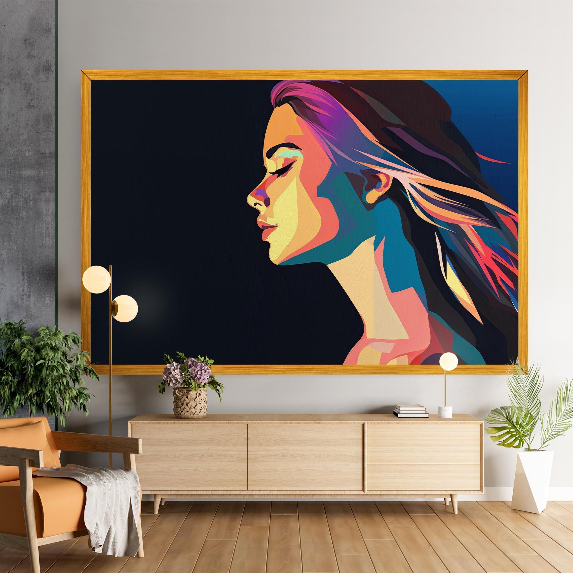 Картина на платно Worm Pop Light mockup 9