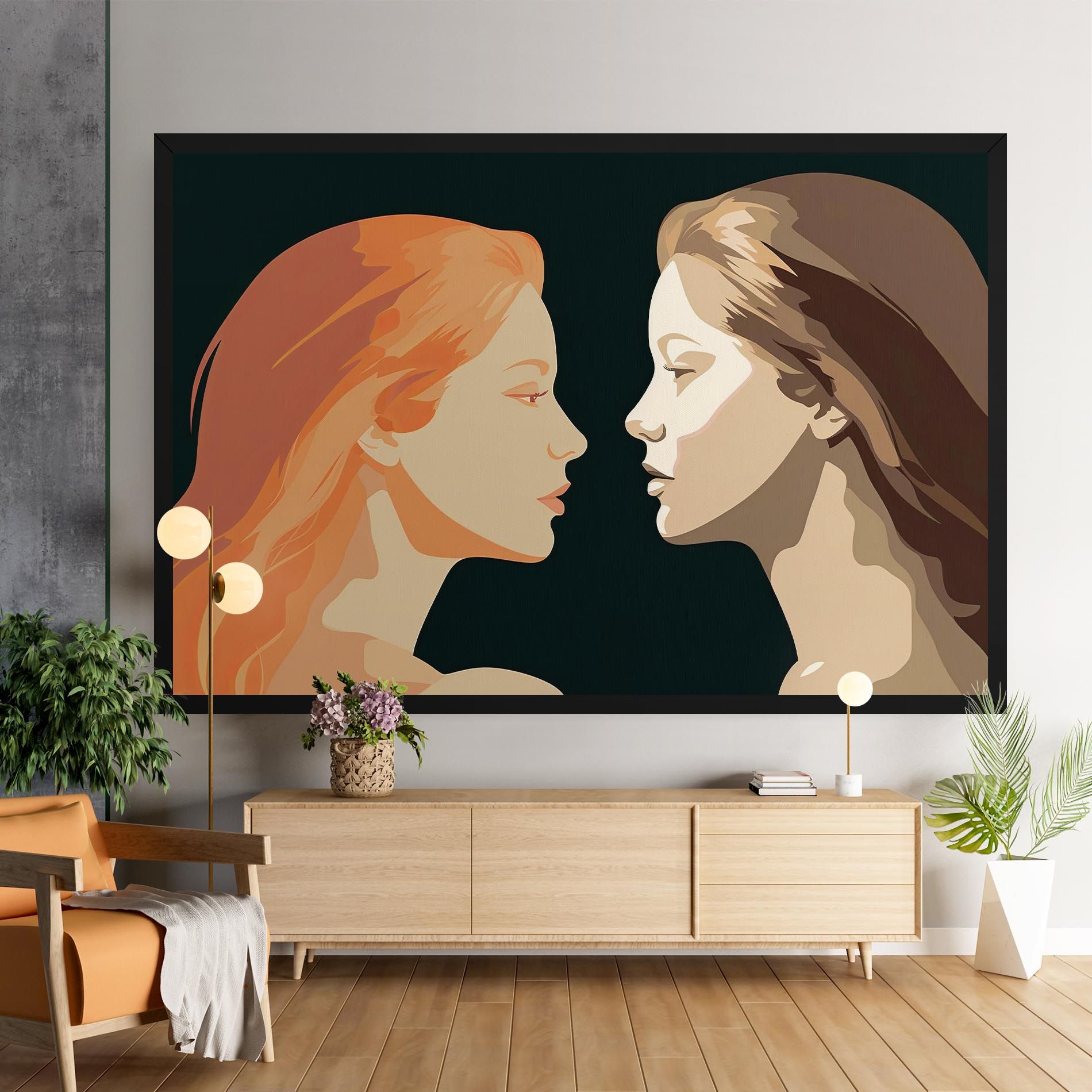 Orange Pop Girl mockup 9