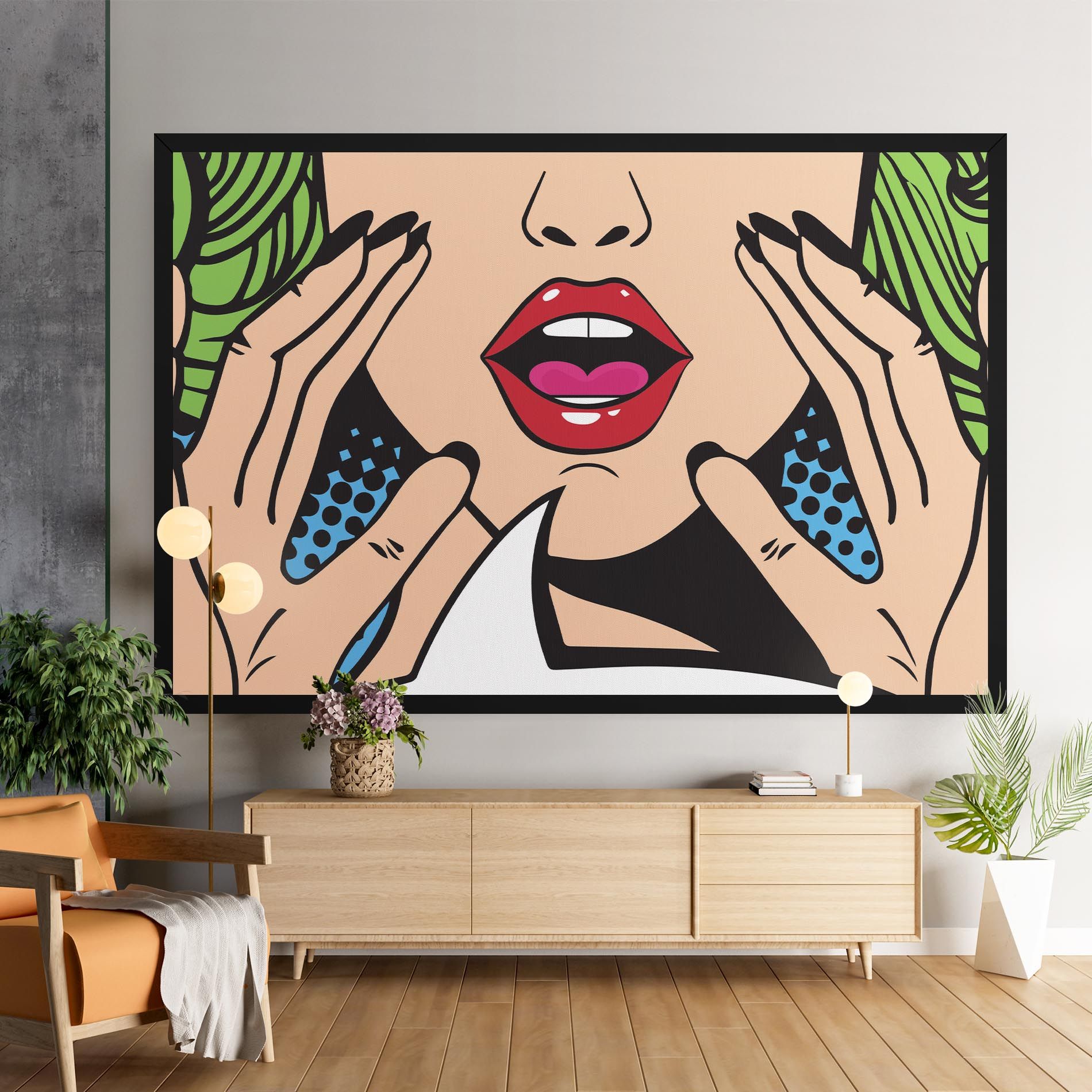 Speaking Pop Art mockup 9