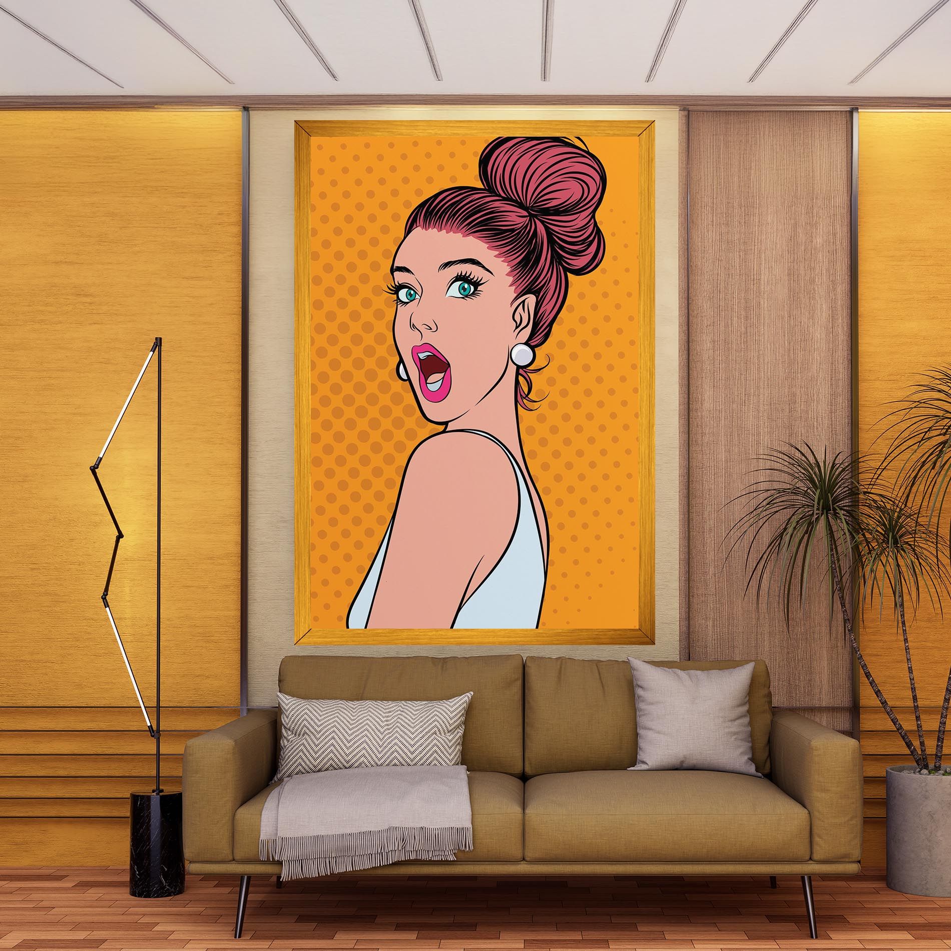 Pop Comic Lady mockup 9