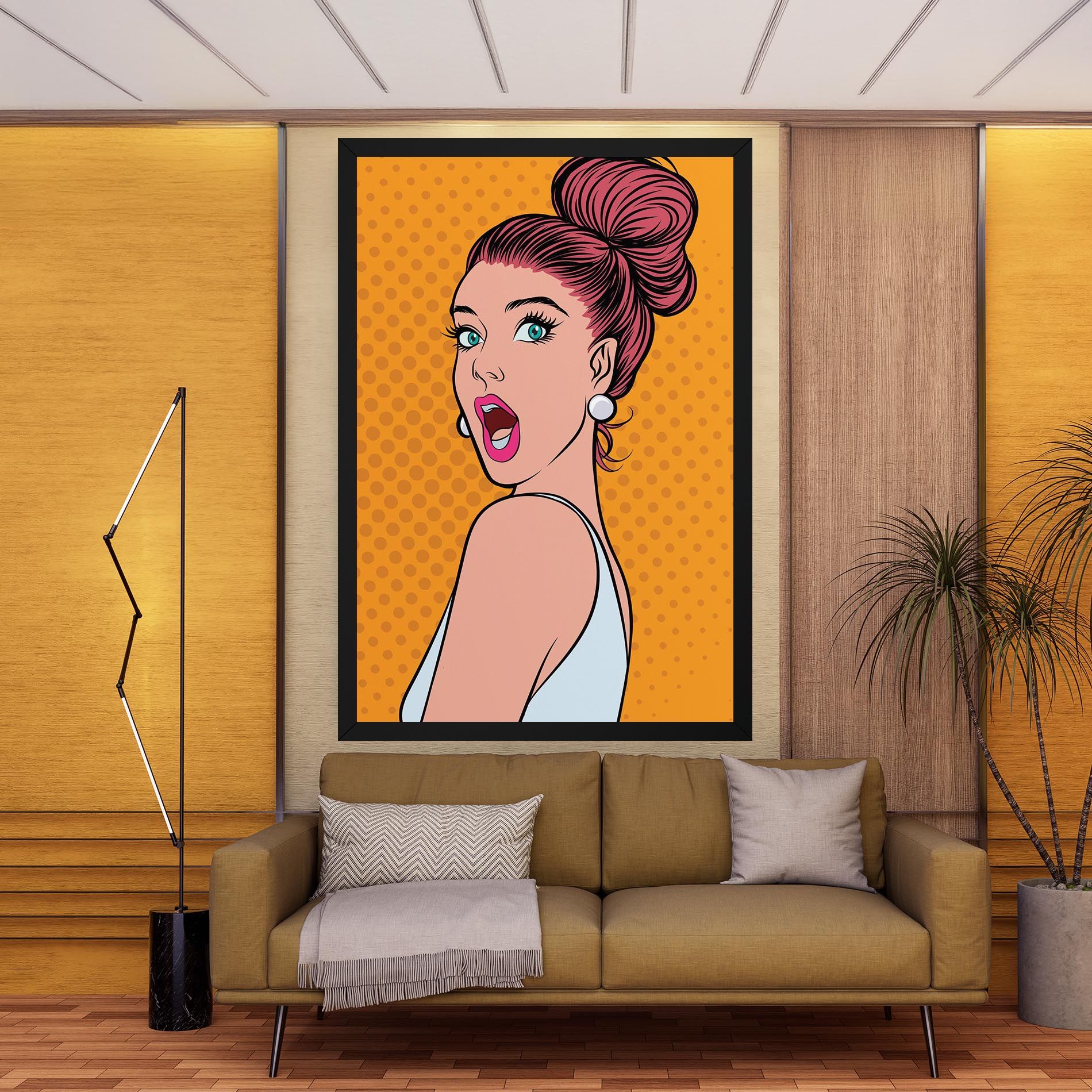 Pop Comic Lady mockup 9