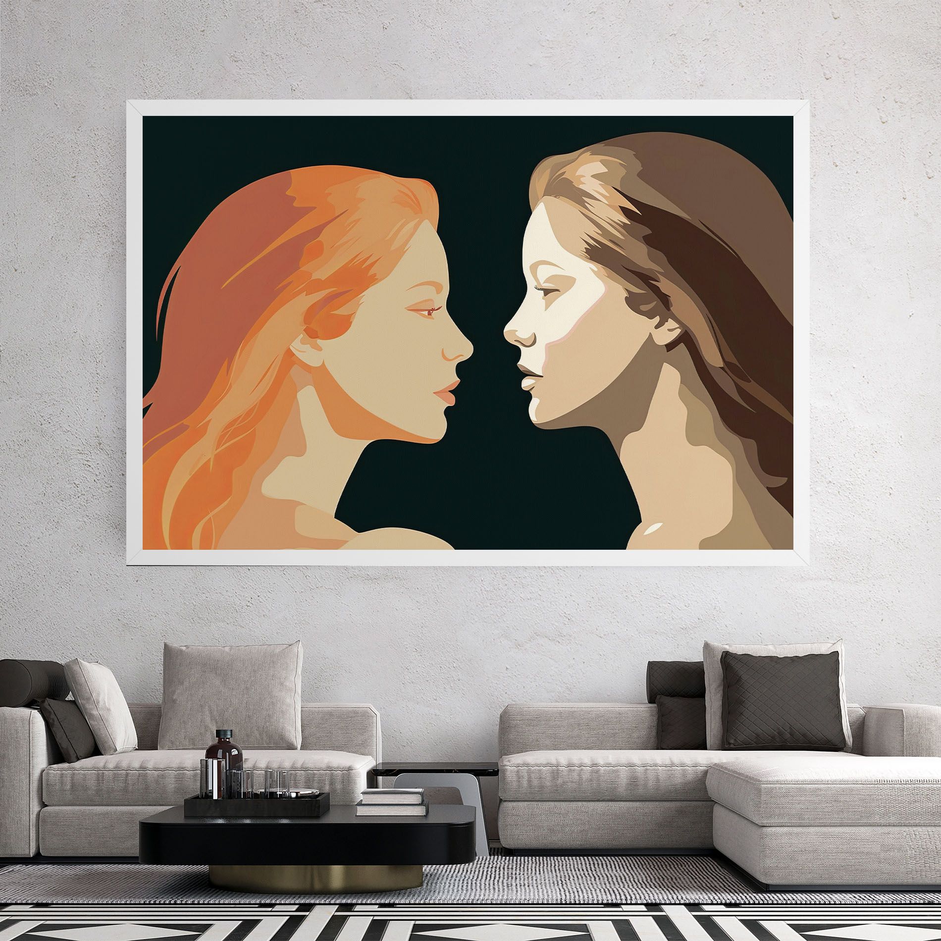 Orange Pop Girl mockup 2