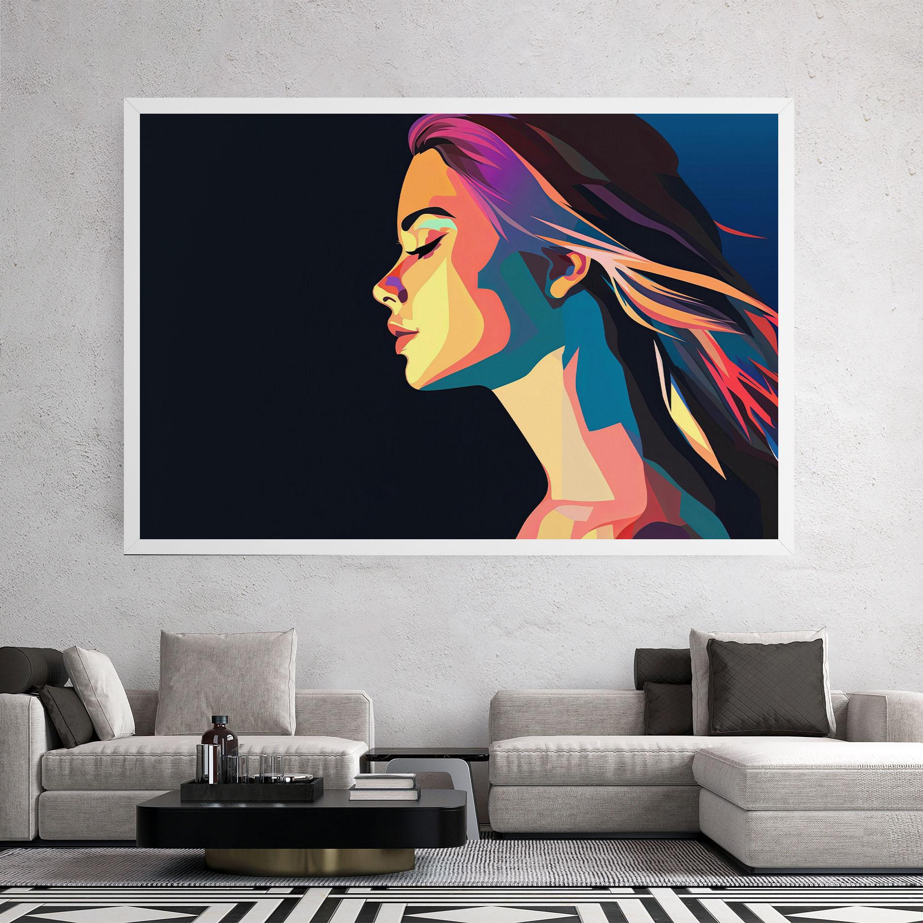 Картина на платно Worm Pop Light mockup 2