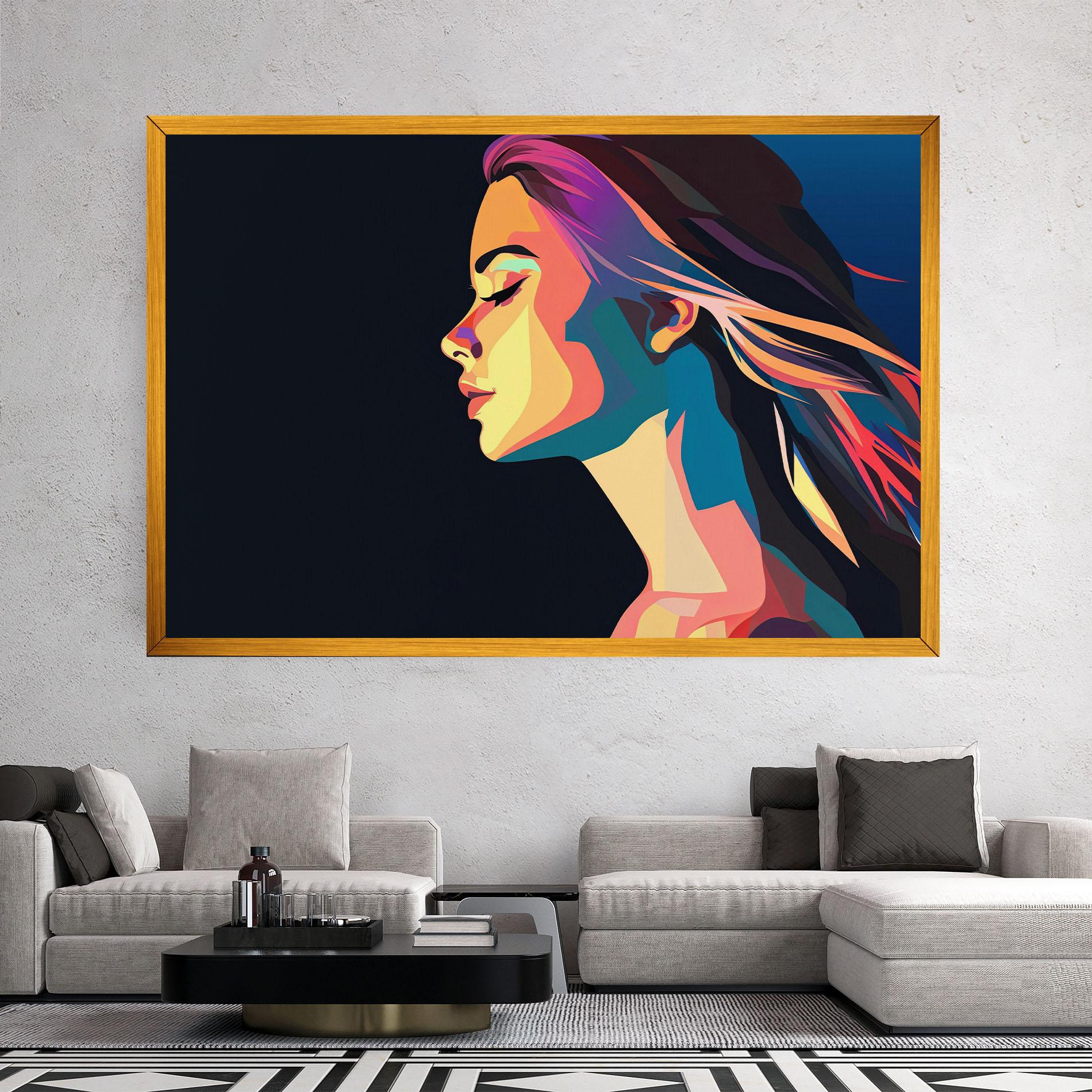 Картина на платно Worm Pop Light mockup 2