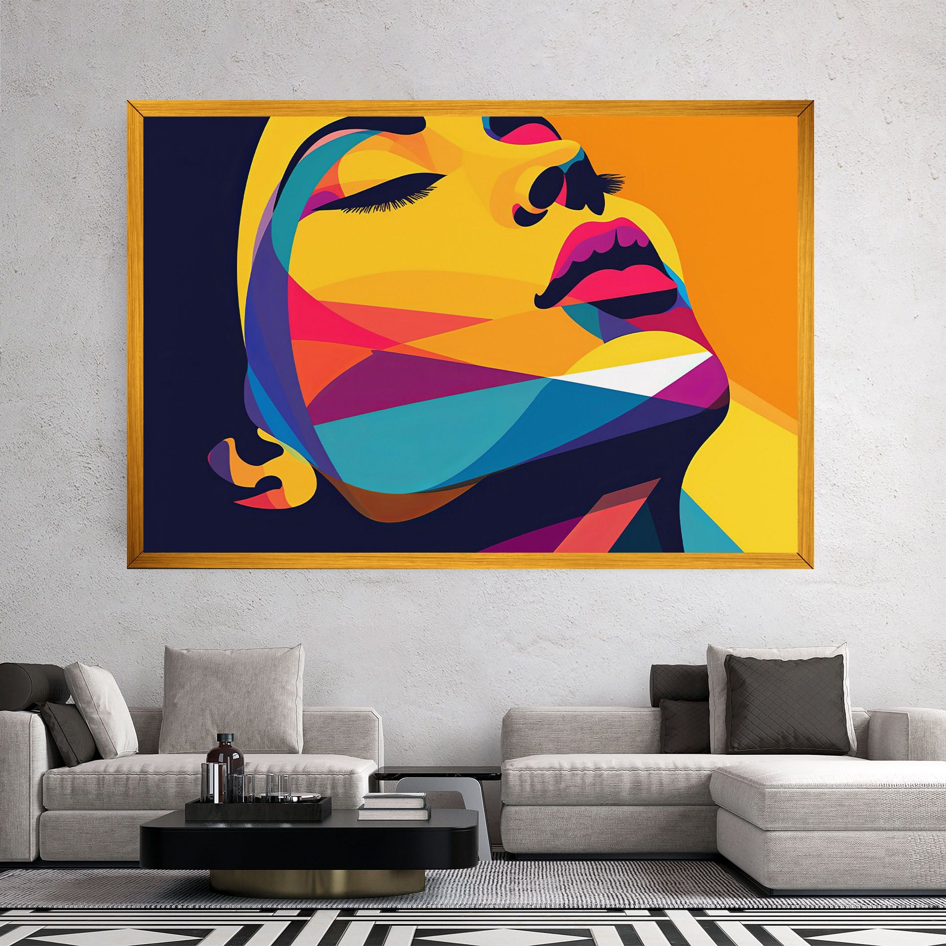 Yellow Pop Face mockup 2