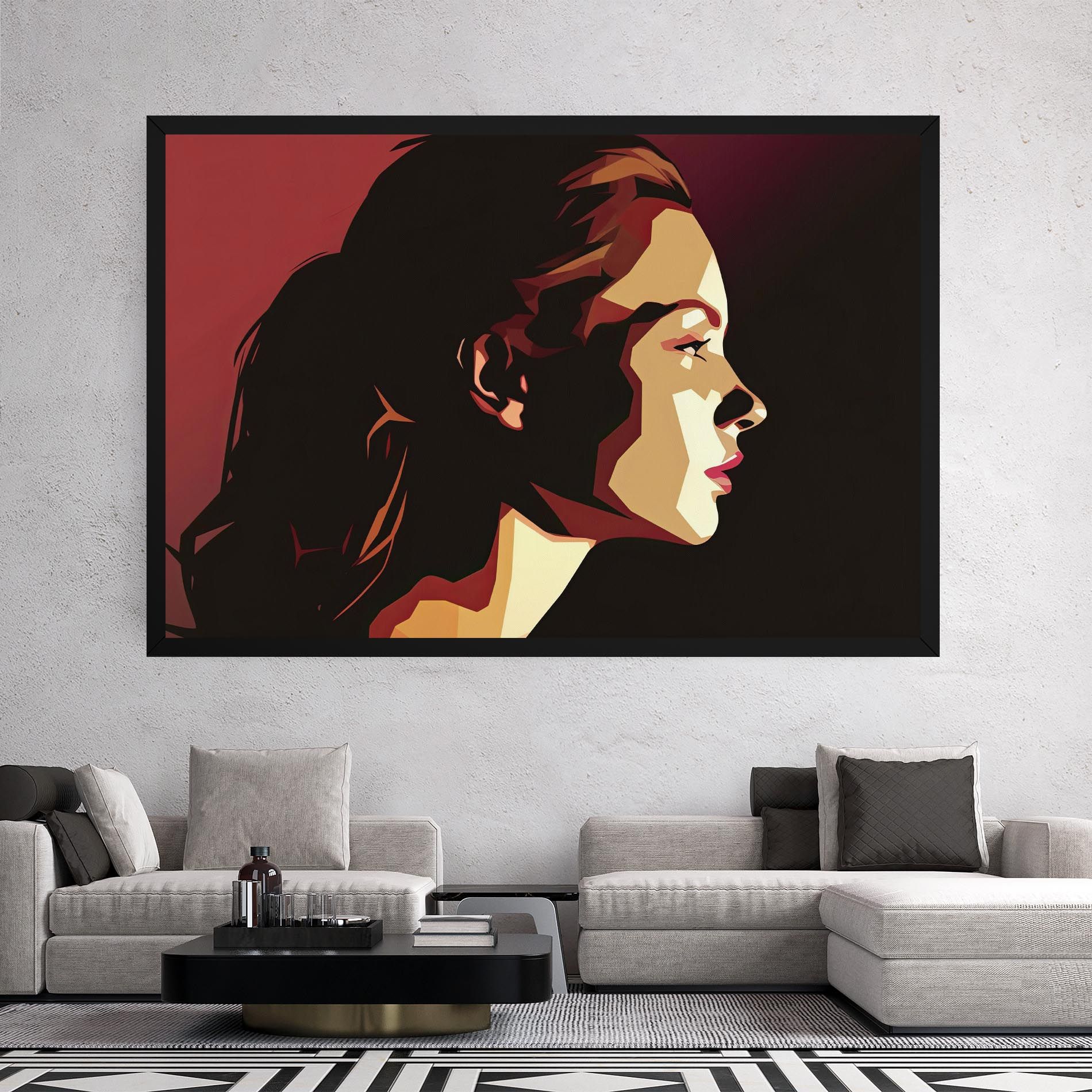 Cream Red Pop Art mockup 2