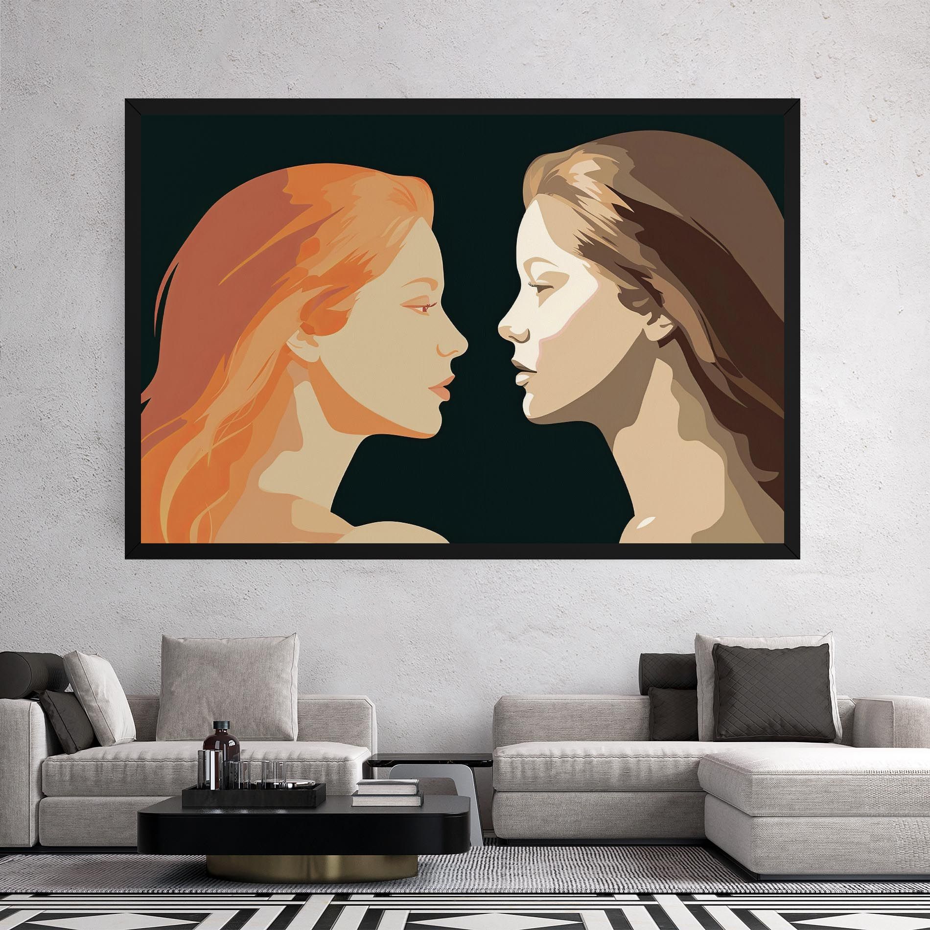 Orange Pop Girl mockup 2