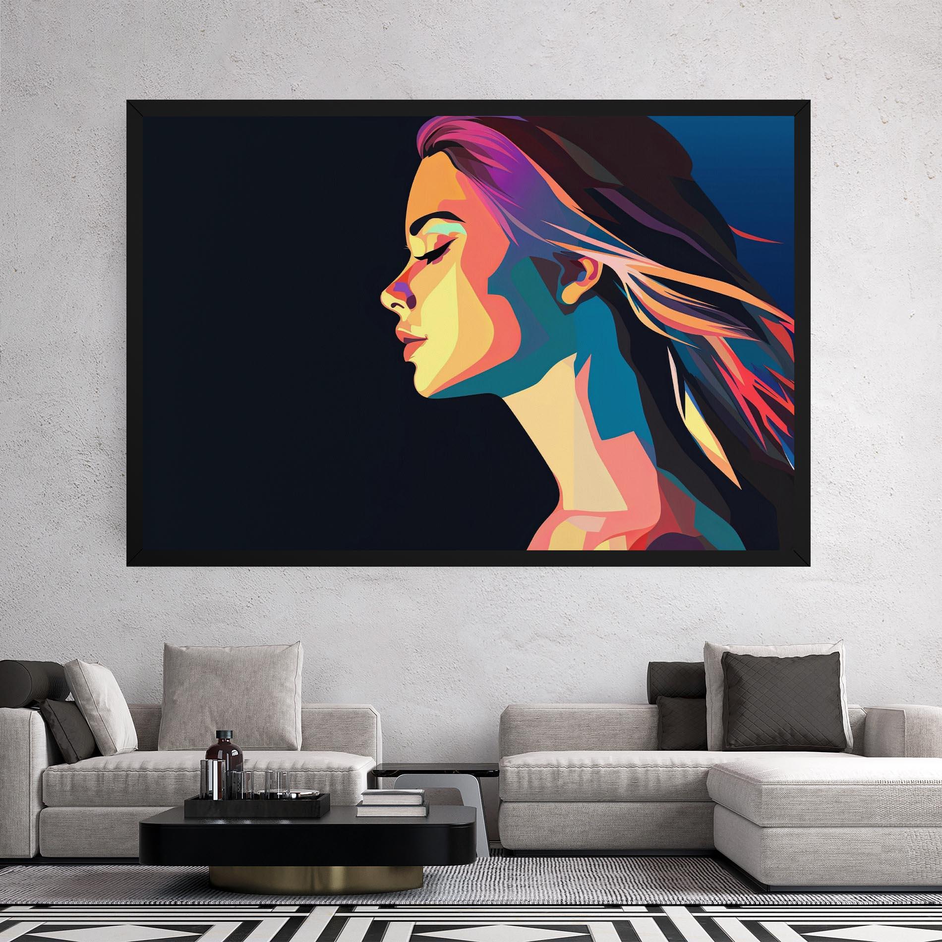 Картина на платно Worm Pop Light mockup 2