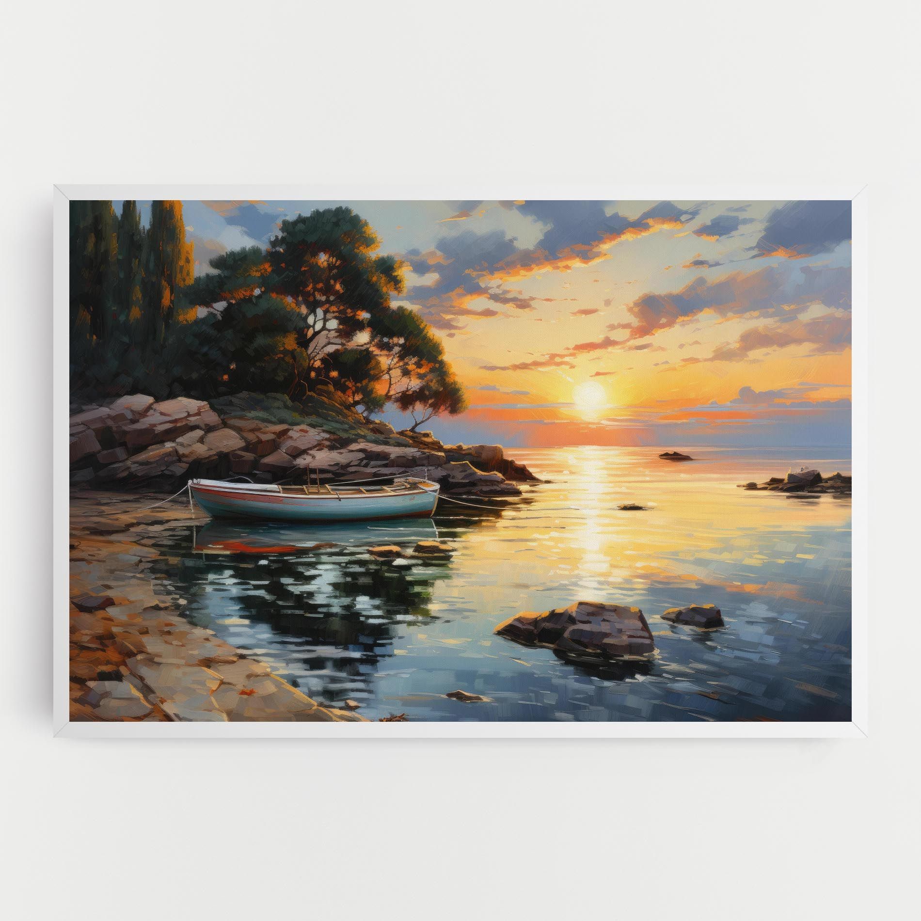 Sunset Sea Art mockup 0