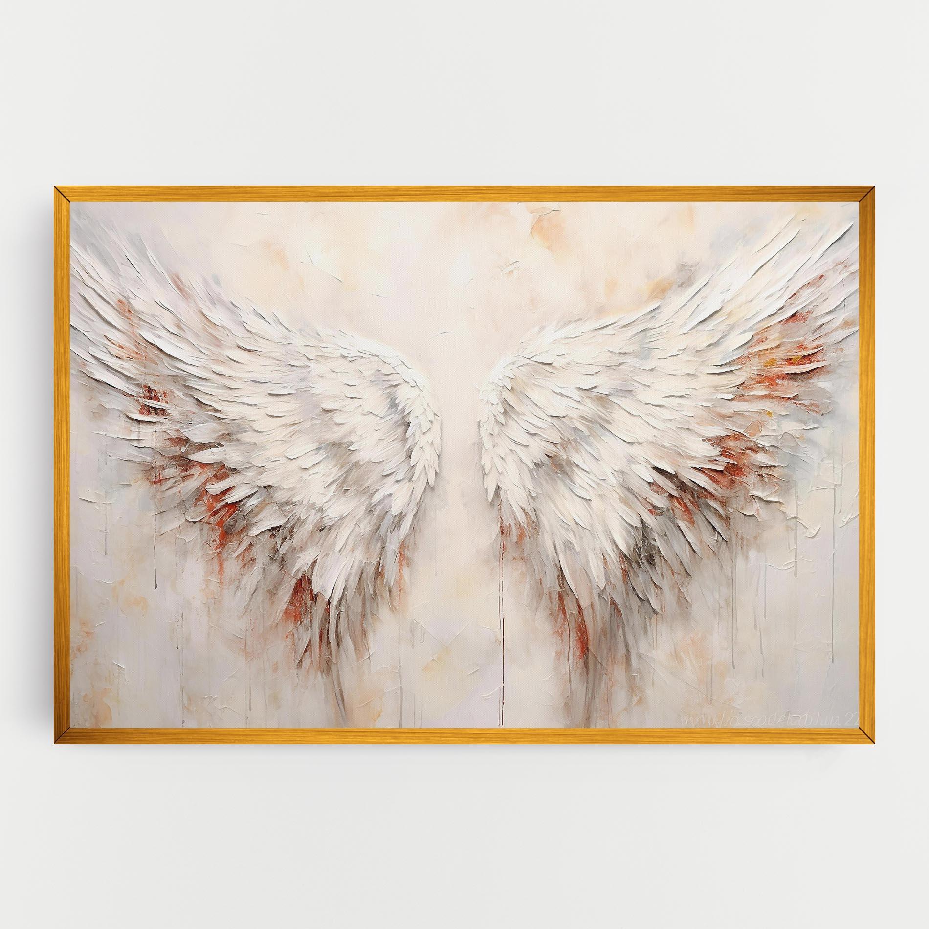 Картина на платно White Bloody Wings mockup 0