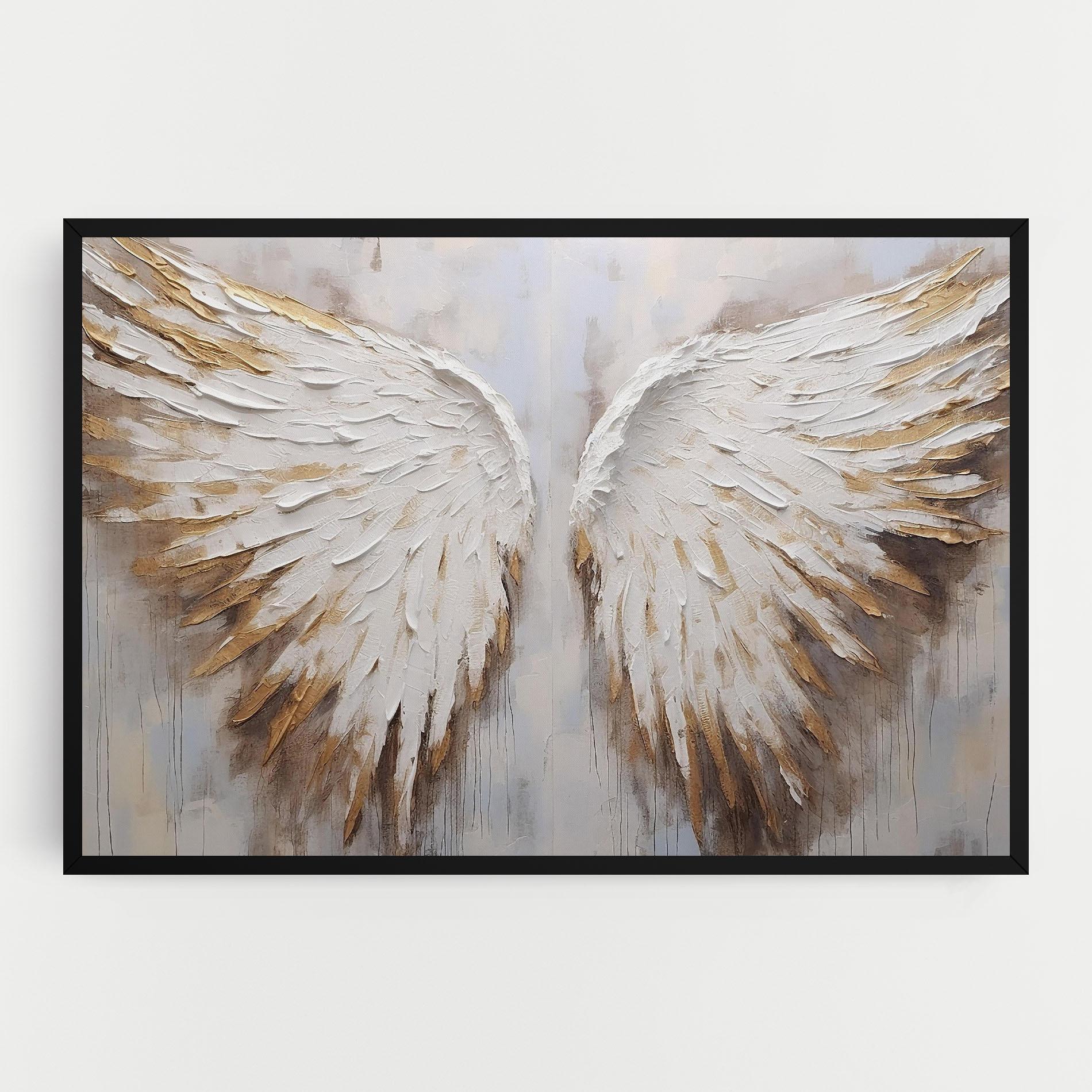 Картина на платно White Angel Wings mockup 0
