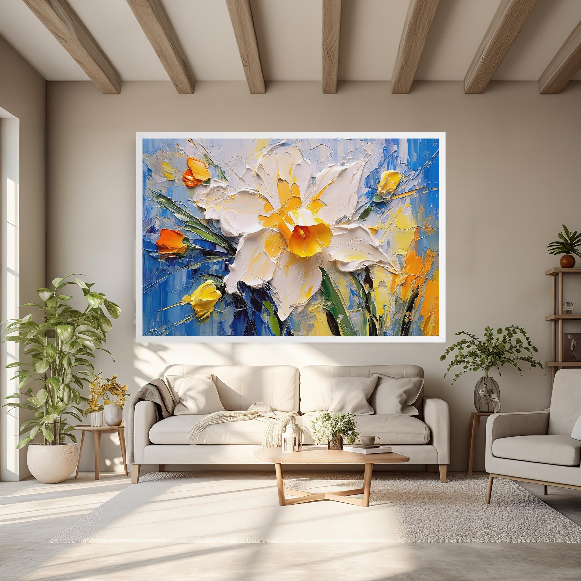 Картина на платно Abstract Flower Art mockup 6