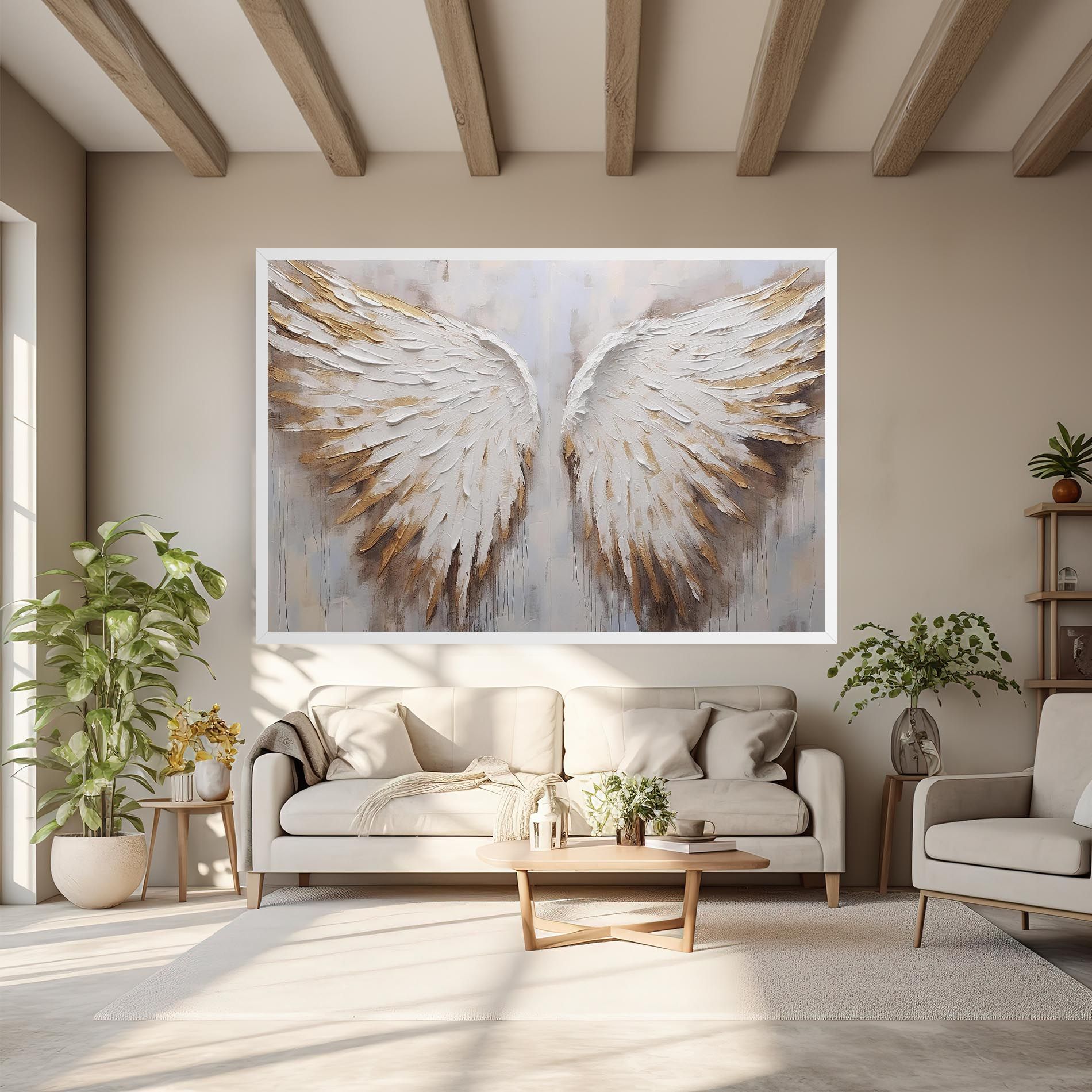White Angel Wings mockup 6
