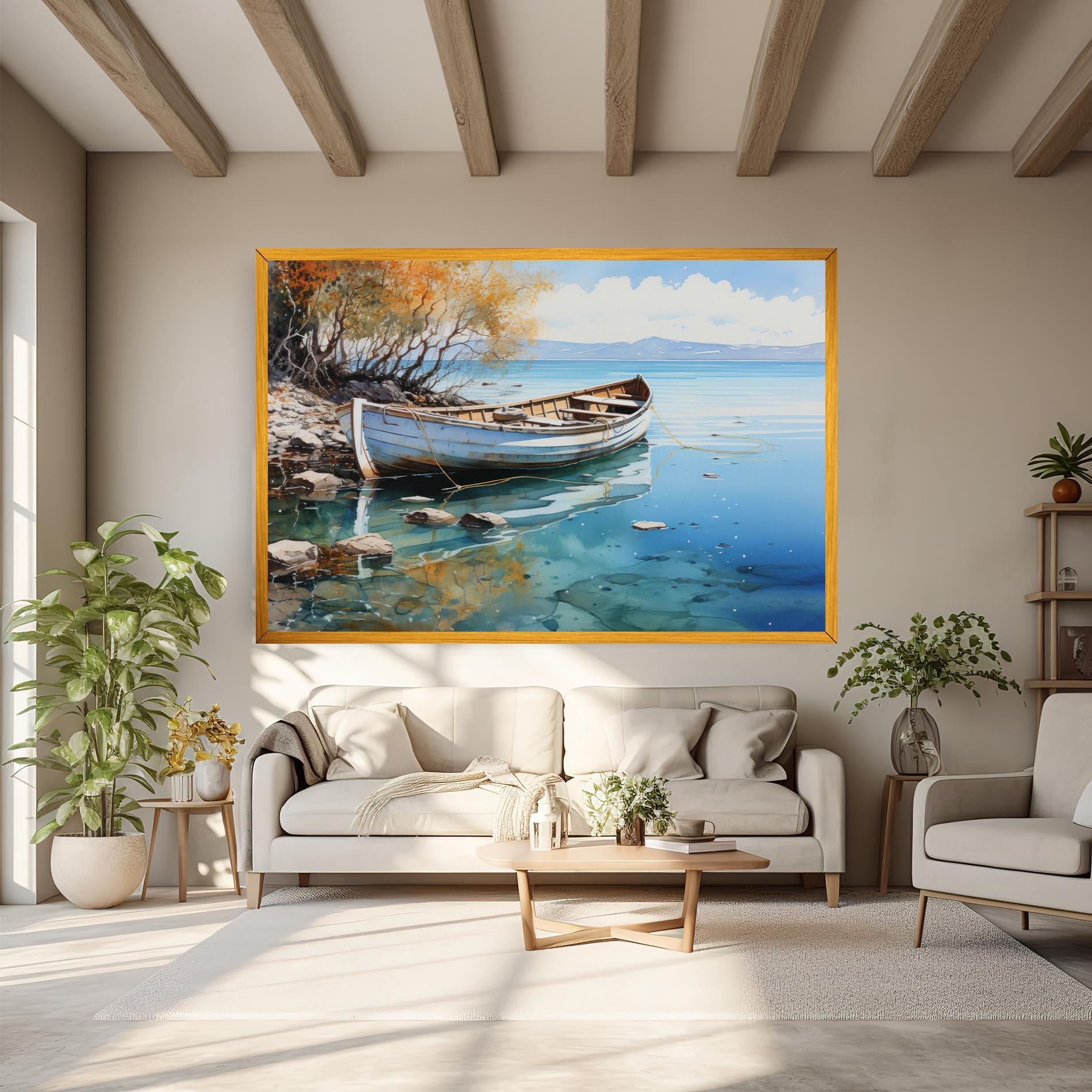 Картина на платно Sailing Boat mockup 6