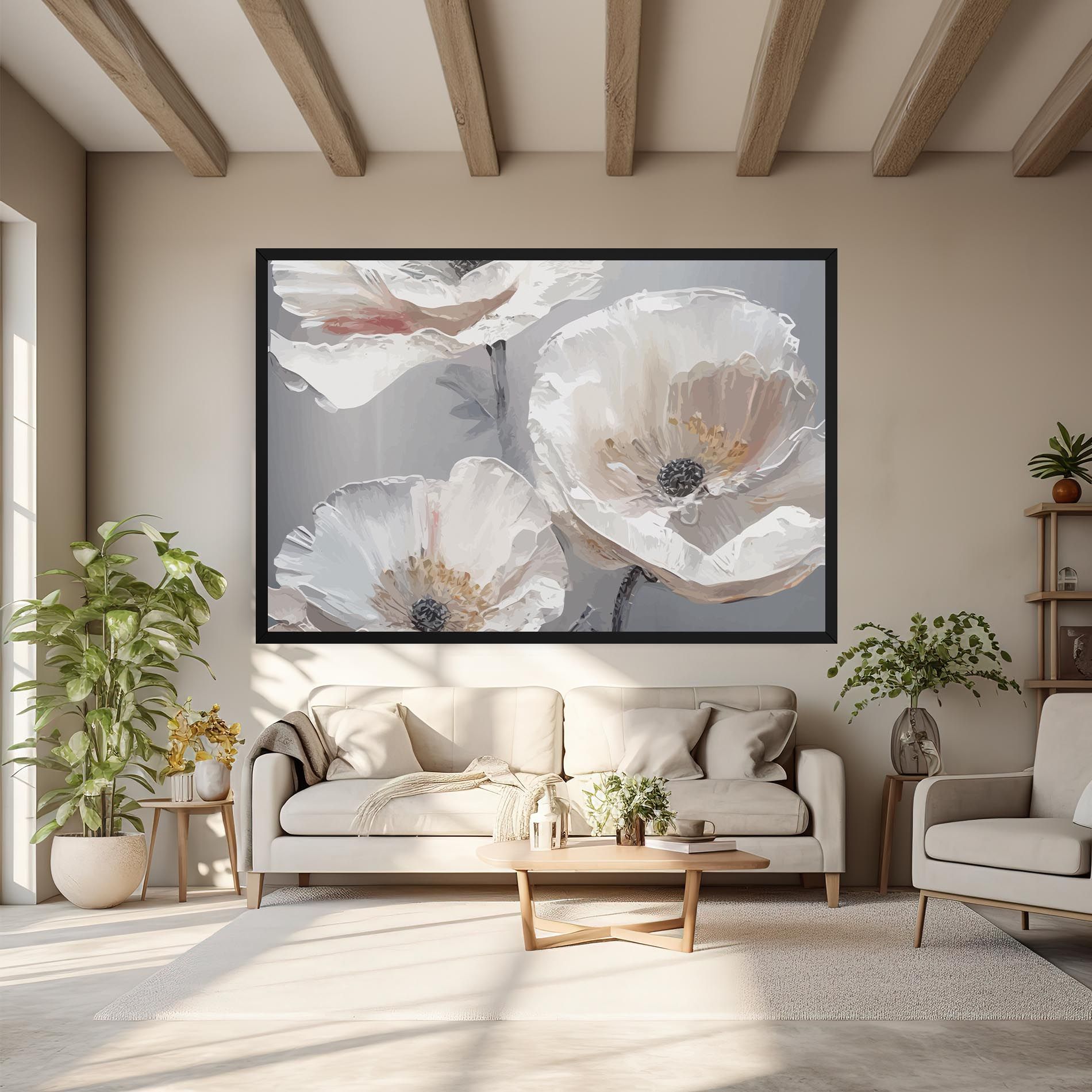 Cream Mix Flower mockup 6